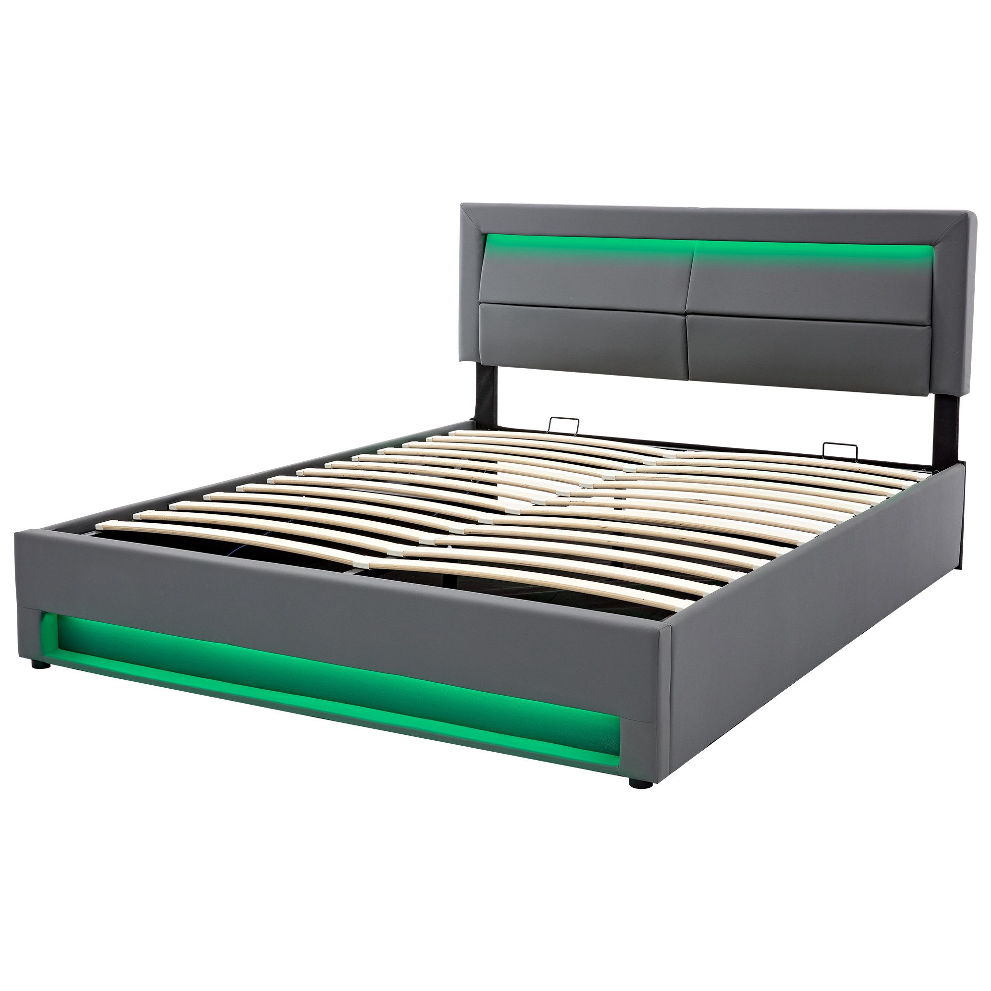 BlingBin Polsterbett Jugendbett, Stauraumbett mit LED-Beleuchtung günstig online kaufen
