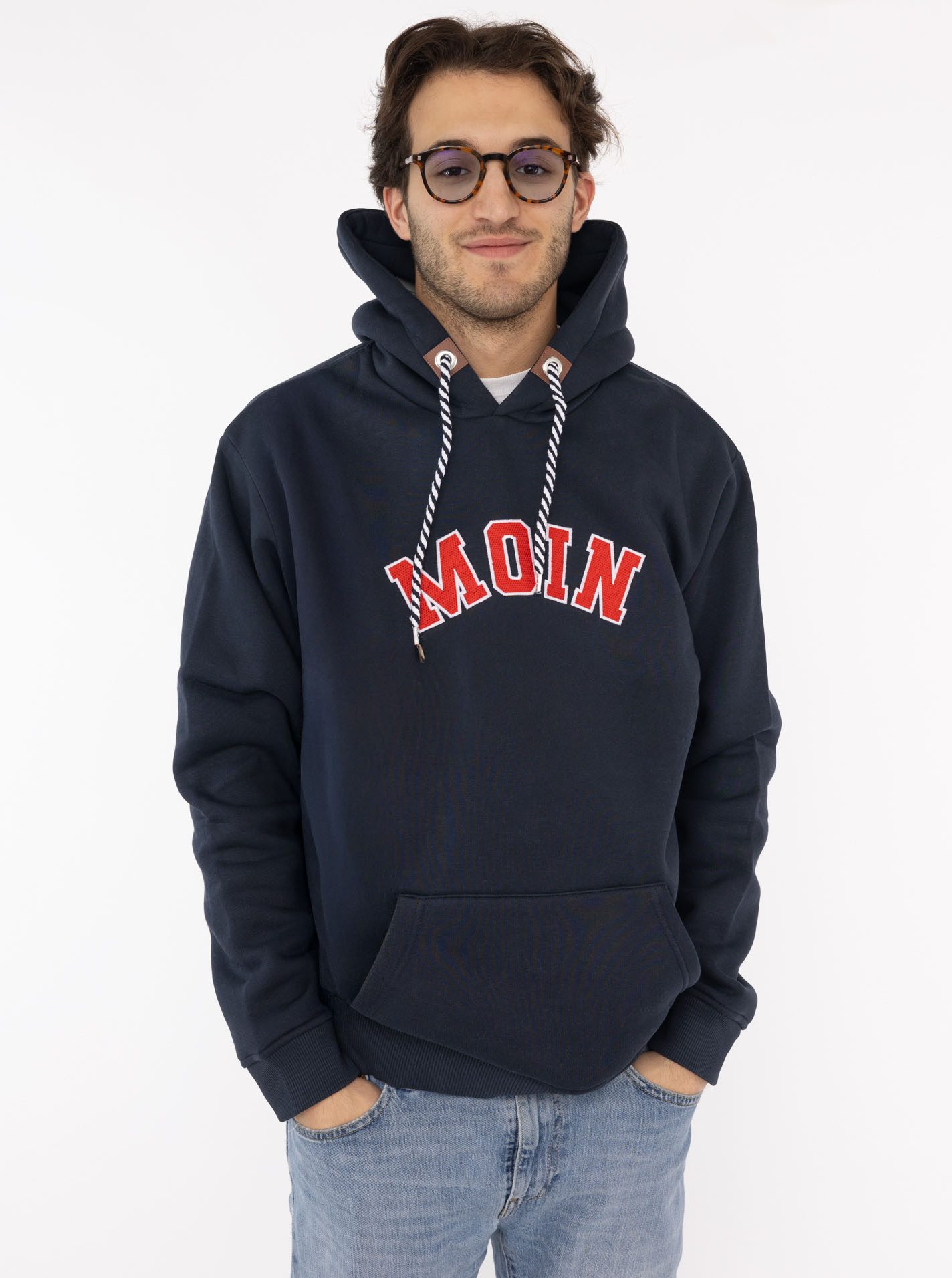 Zwillingsherz Hoodie "MOIN Classic" Kapuze mit Kordelzug, Tasche vorn, Stic günstig online kaufen