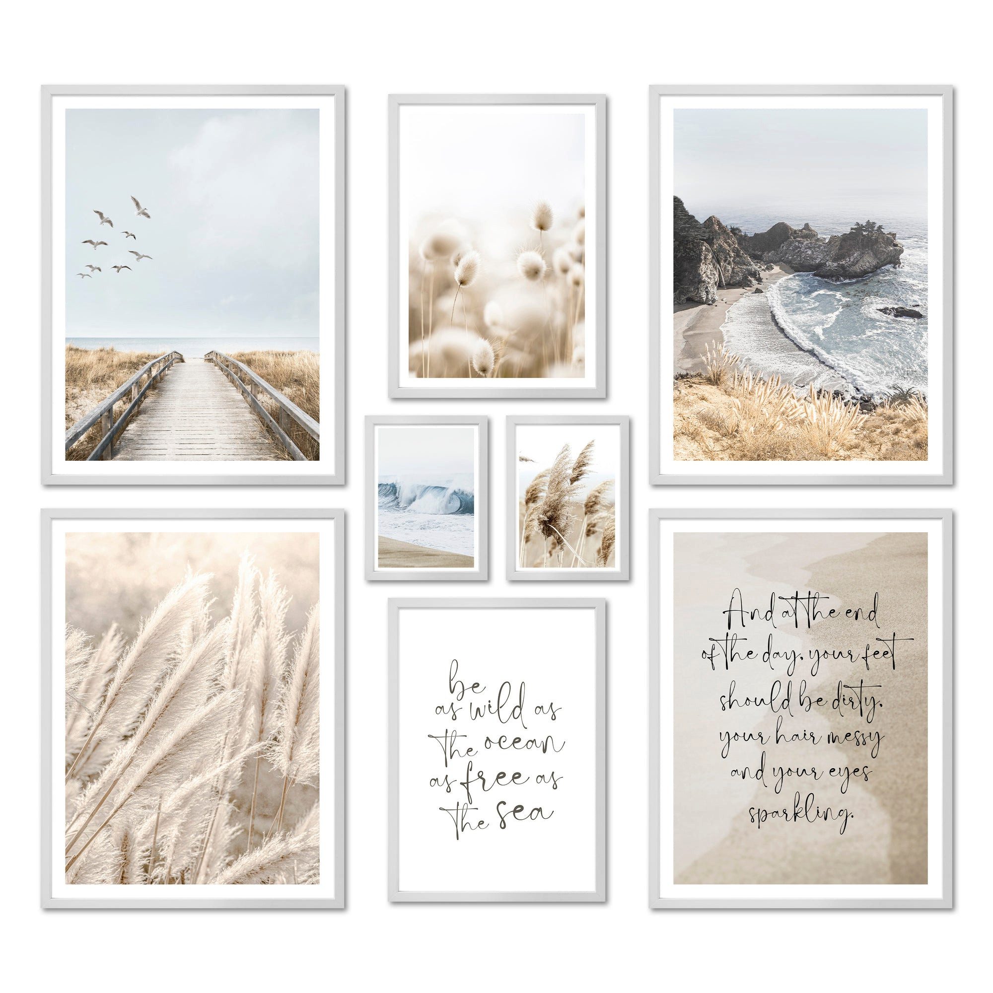 ARTFAVES Bilder-Collage Poster Set - BEIGE günstig online kaufen