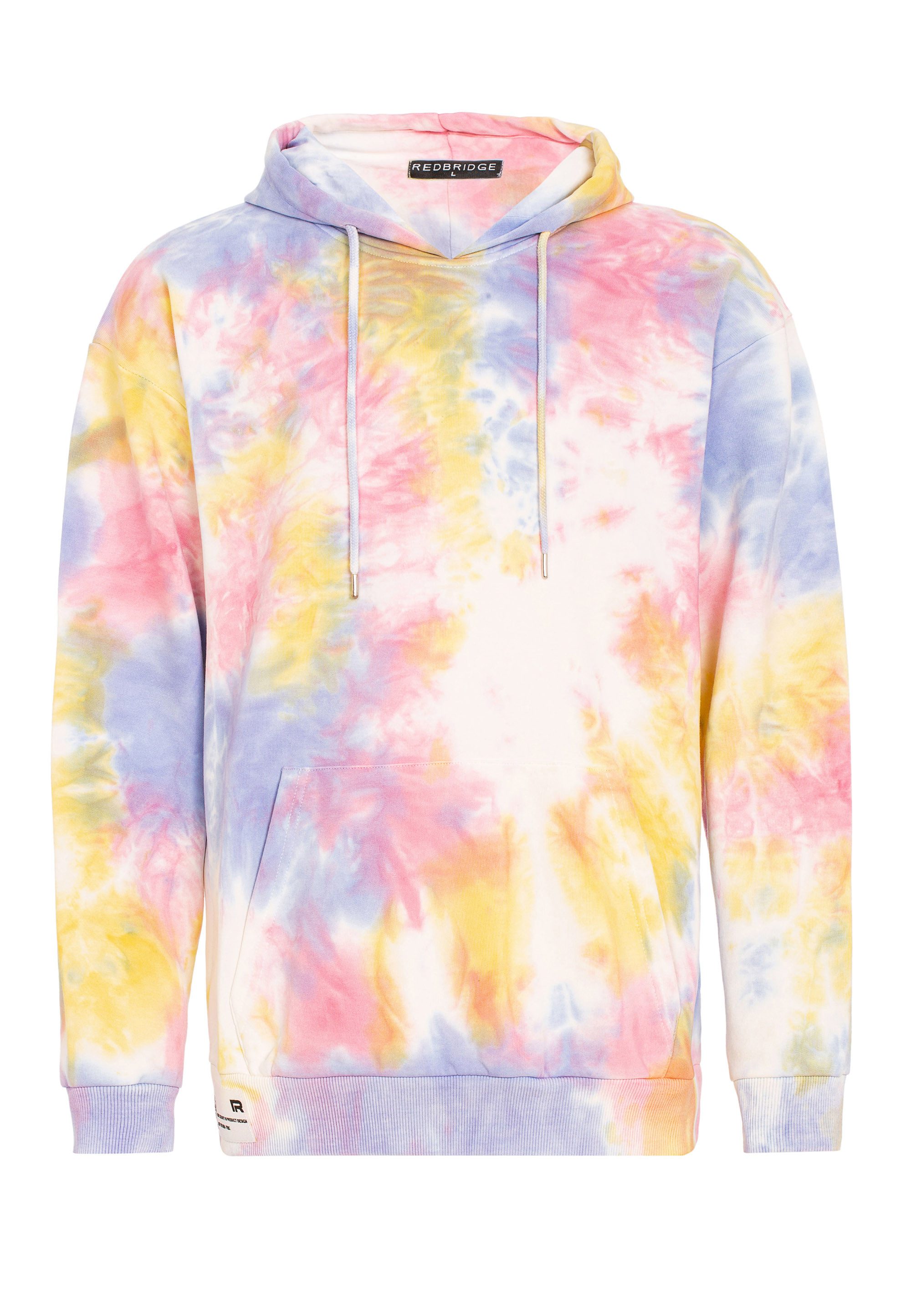 RedBridge Hoodie mit Tie-Dye Muster Lässiger Kapuzenpullover im trendigen Batik Look