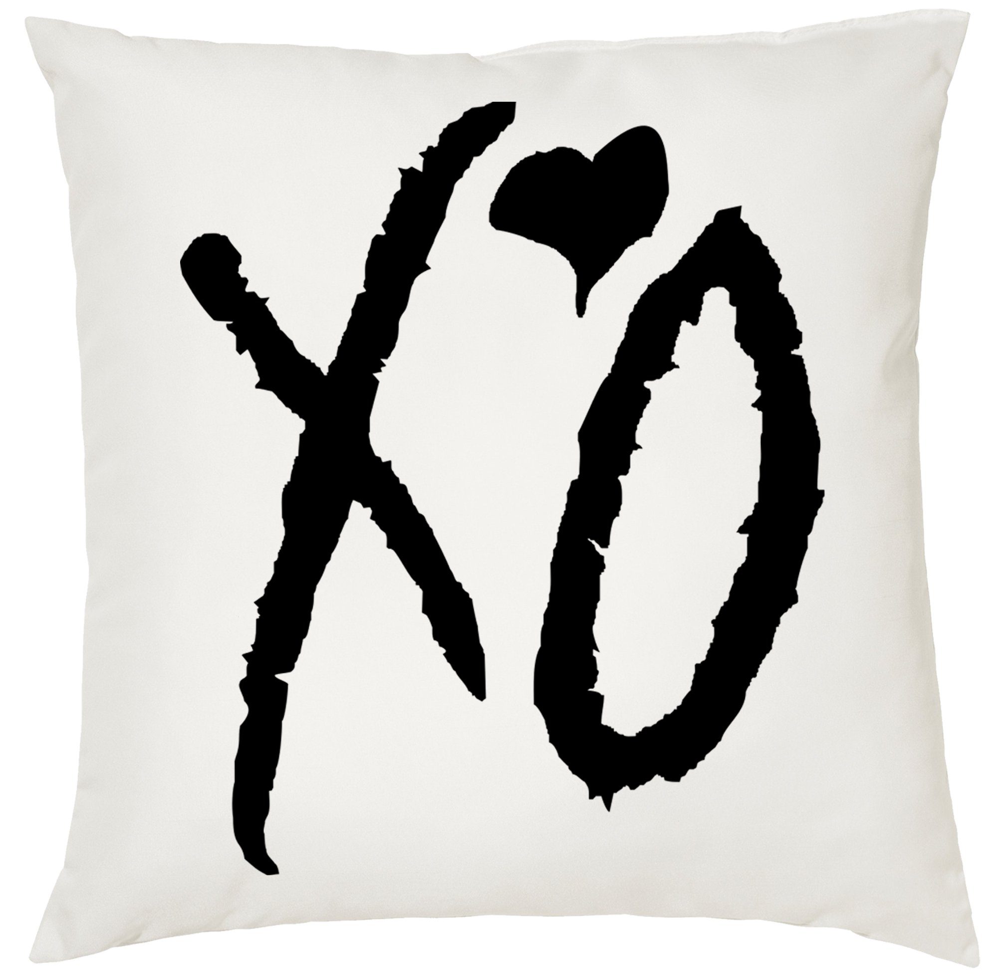 Blondie & Brownie Dekokissen XO Kisses Hugs Weeknd Starboy Kissen mit Füllung