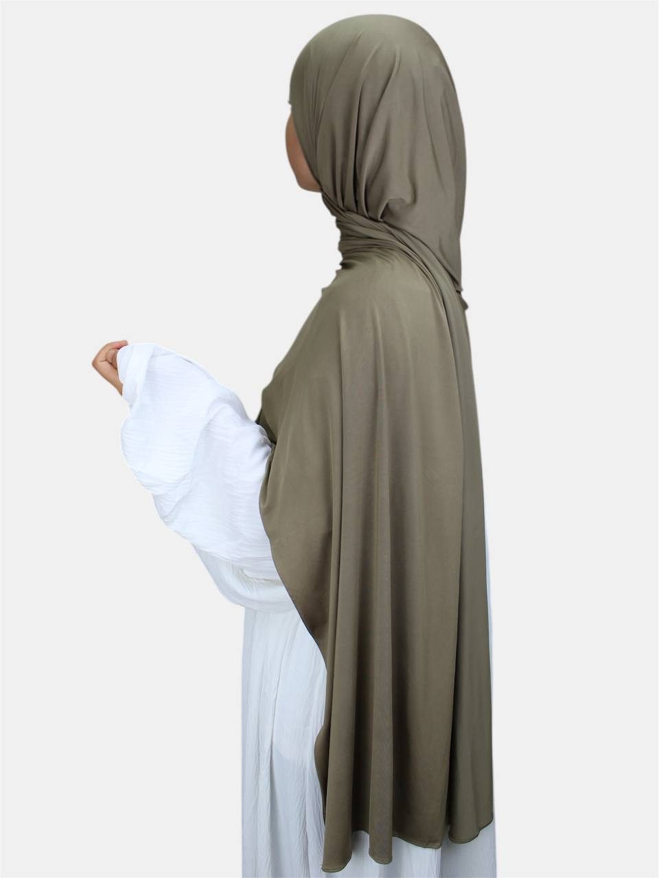 Aymasal Хиджаб Premium Liquid Хиджаб Scarf Kopftuch Khimar glänzend elegant Hochzeit Edler, glänzender Stoff für einen eleganten Look