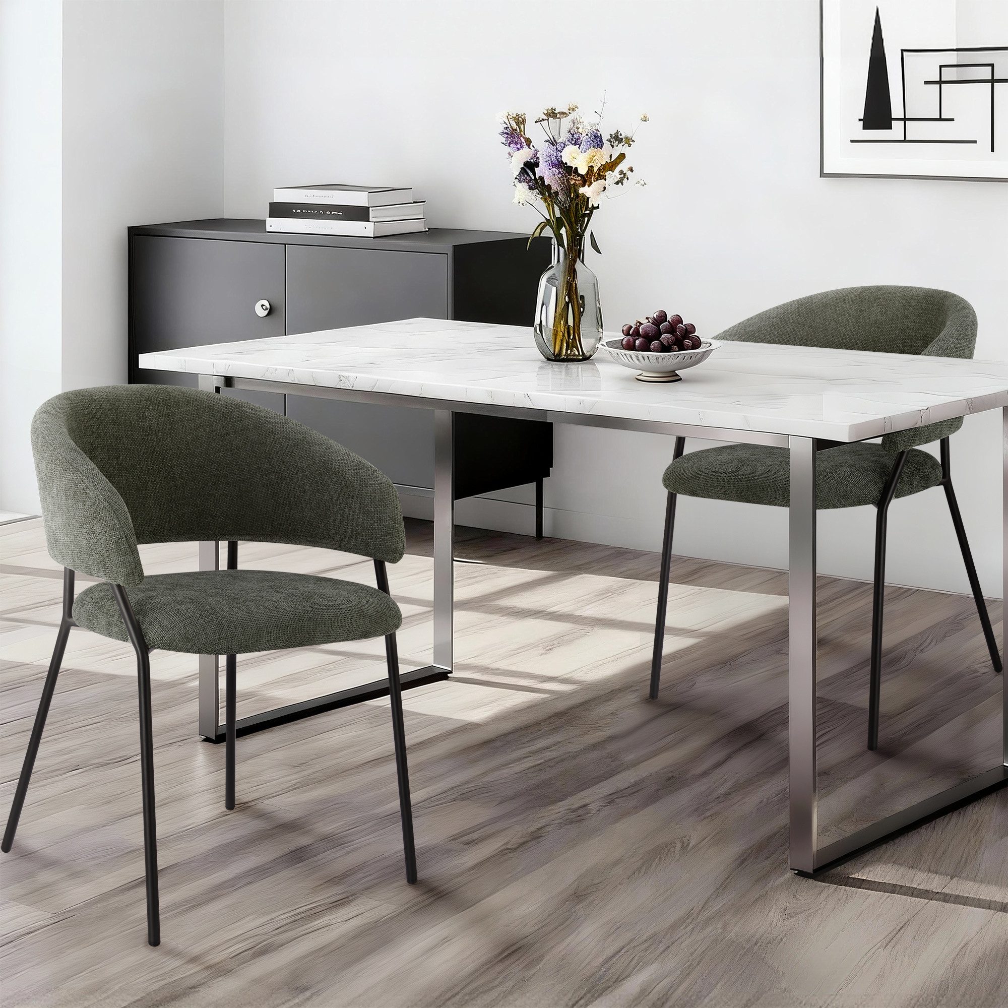 CHITA Polsterstuhl (Set, 2 St), 4-Fuß-Stuhl, Esszimmerstuhl, Verstellbare F günstig online kaufen