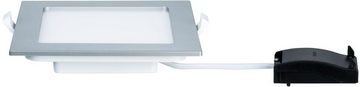 Paulmann LED Panel LED Einbaupanel eckig 165x165mm 12W 4.000K Chrom matt, LED fest integriert, Neutralweiß, LED Einbaupanel eckig 165x165mm 12W 4.000K Chrom matt