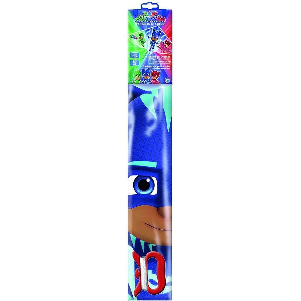 Günther Flug-Drache PJ Masks, 115 x 63 cm, mit Wickelgriff, für Kinder ab 4 Jahren