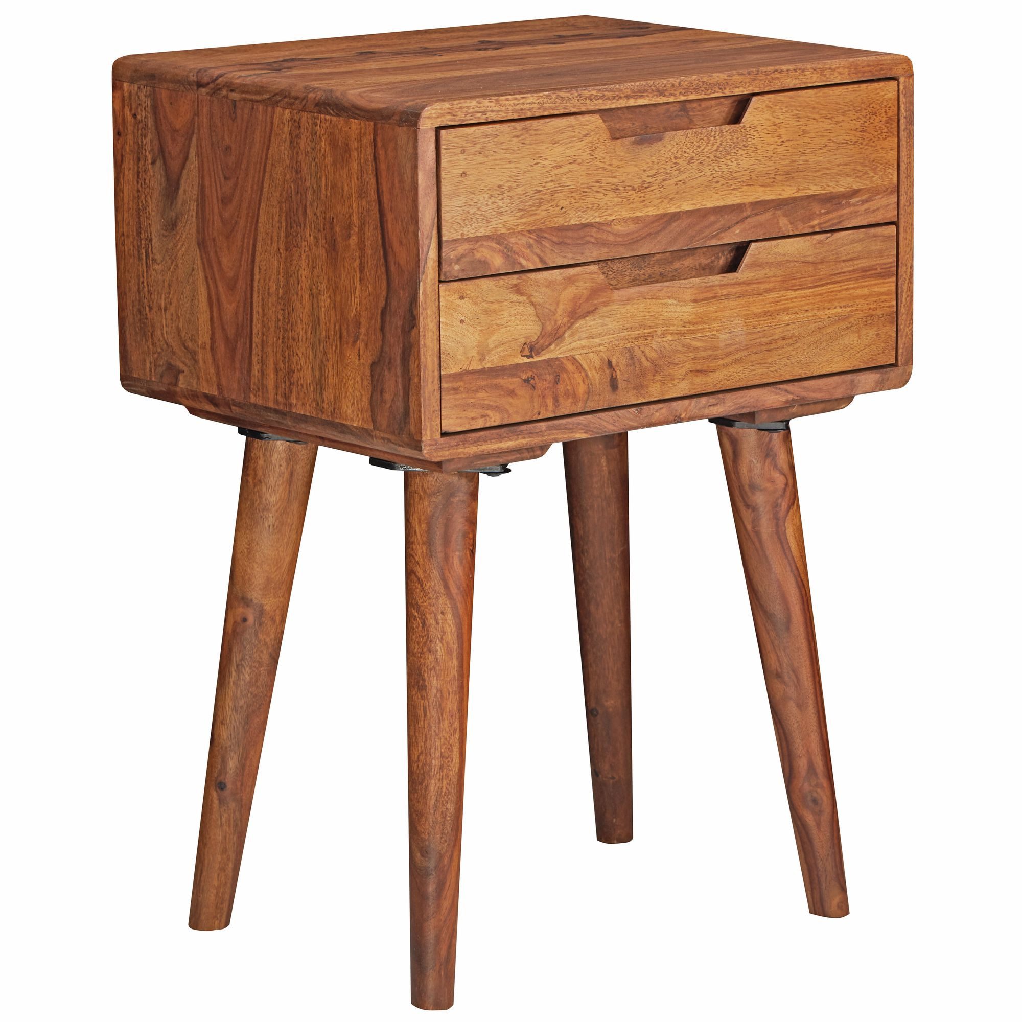 FINEBUY Nachttisch FB51403 (47x66x36 cm Massivholz günstig online kaufen