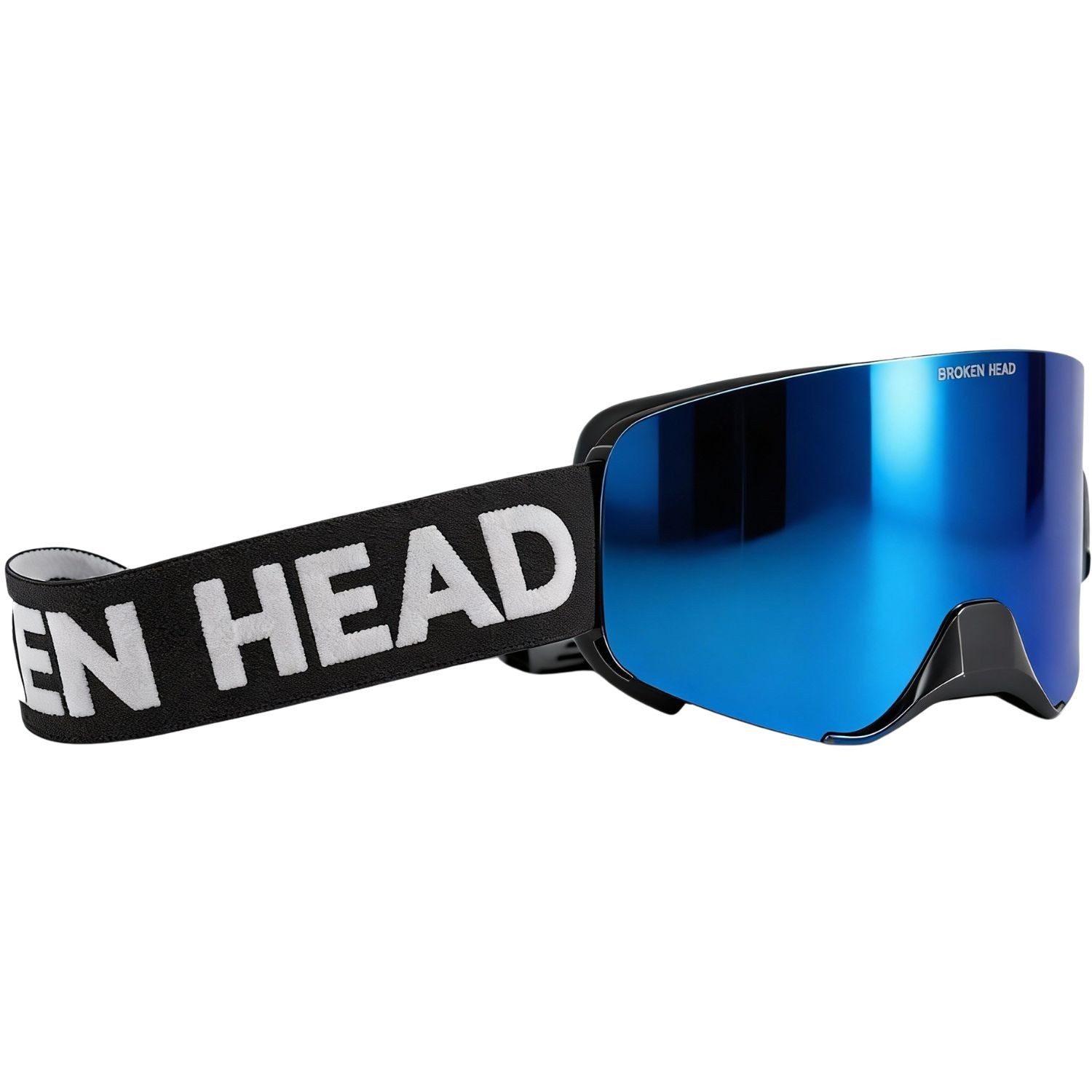 Broken Head Motorradbrille MX-Struggler Blau, Magnetisches Glas