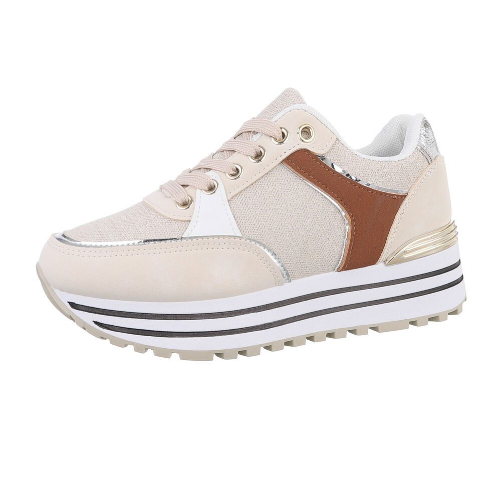 Ital-Design Damen Low-Top Freizeit Sneaker (86188201) Keilabsatz/Wedge Snea günstig online kaufen