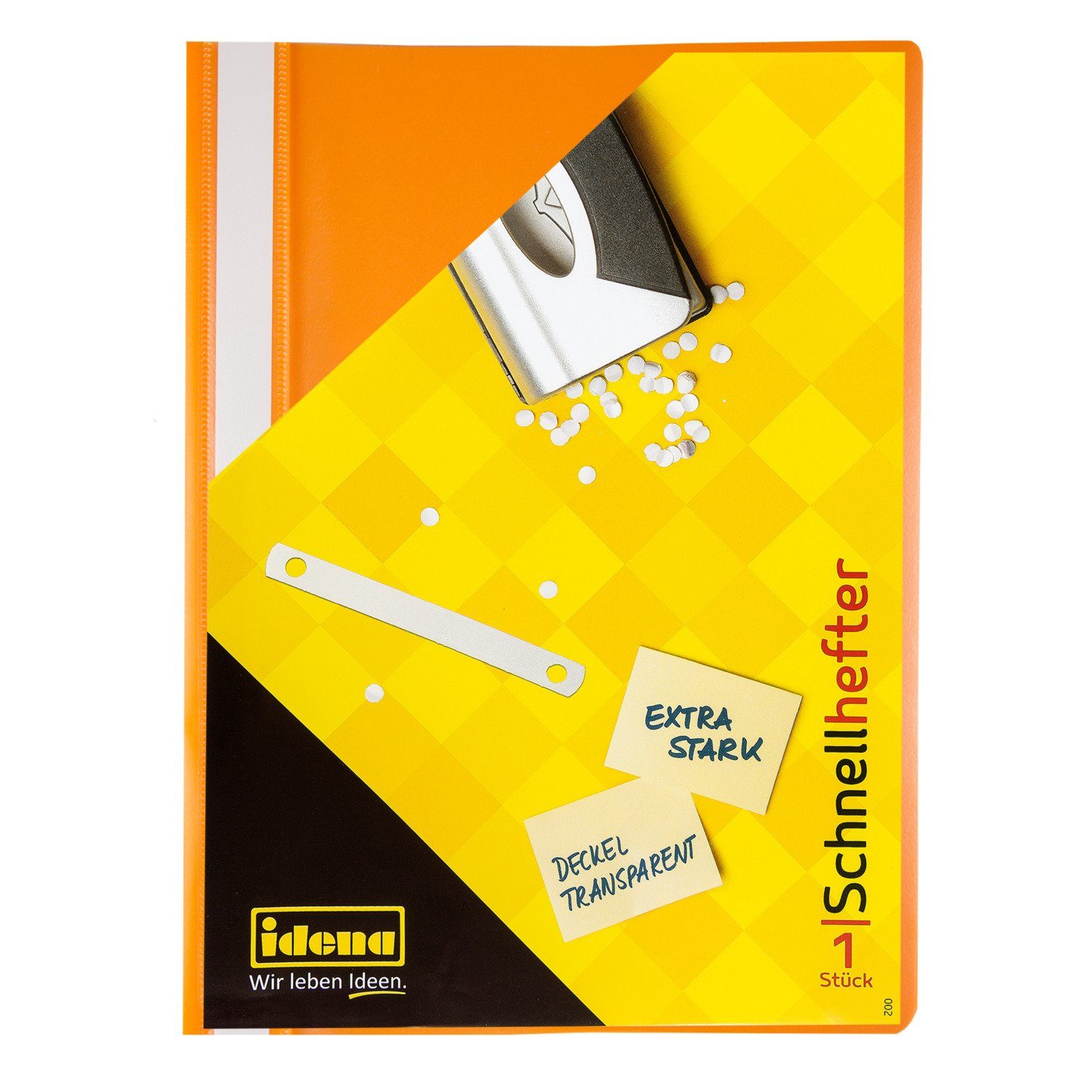Idena Hefter Idena Schnellhefter A4 PP orange extra stark
