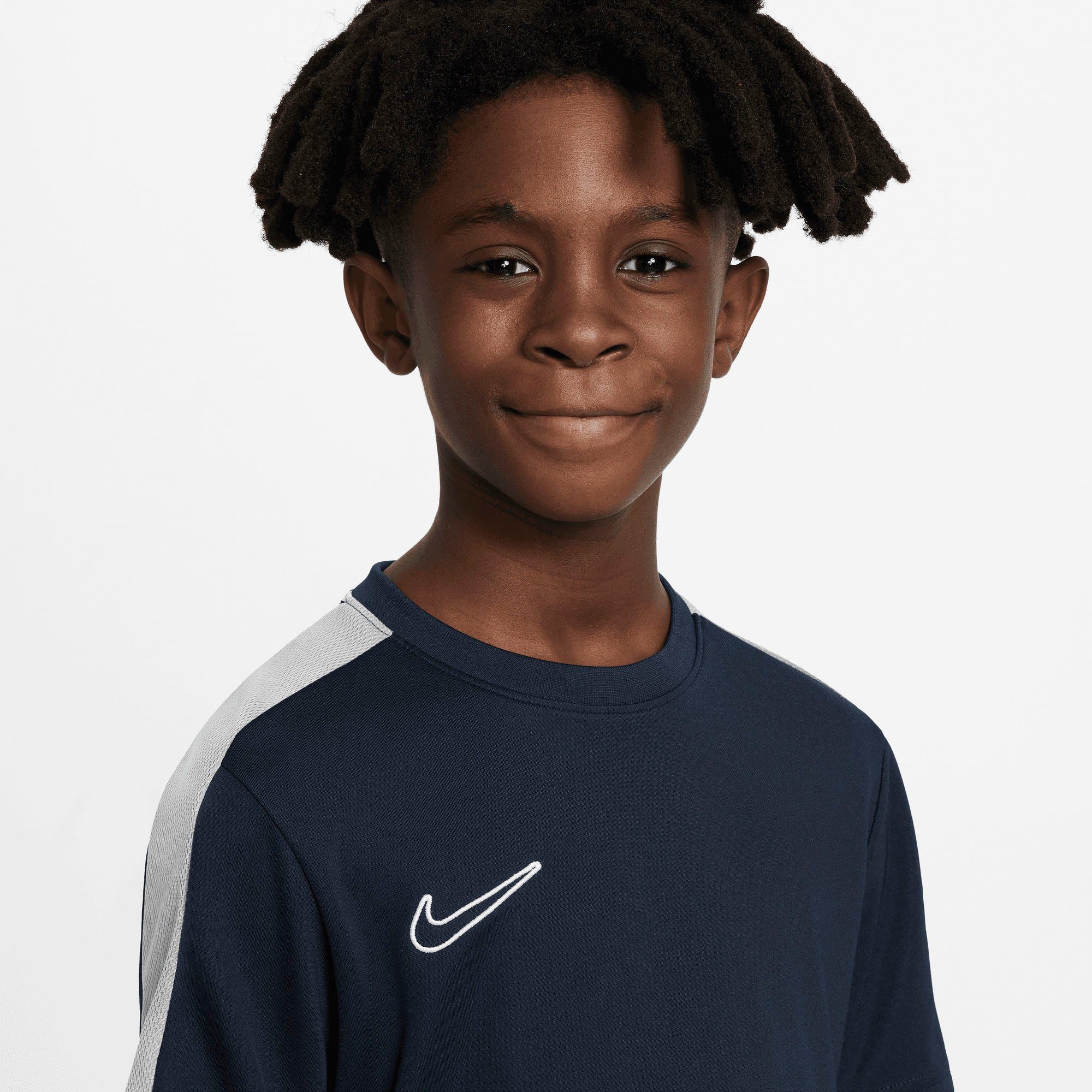 Trainingsshirt ACADEMY KIDS' DRI-FIT Nike TOP OBSIDIAN/WHITE/WHITE