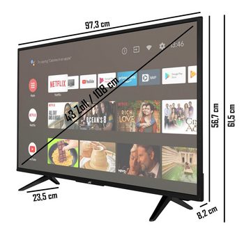 JVC LT-43VAF3055 LED-Fernseher (108 cm/43 Zoll, Full HD, Android TV)