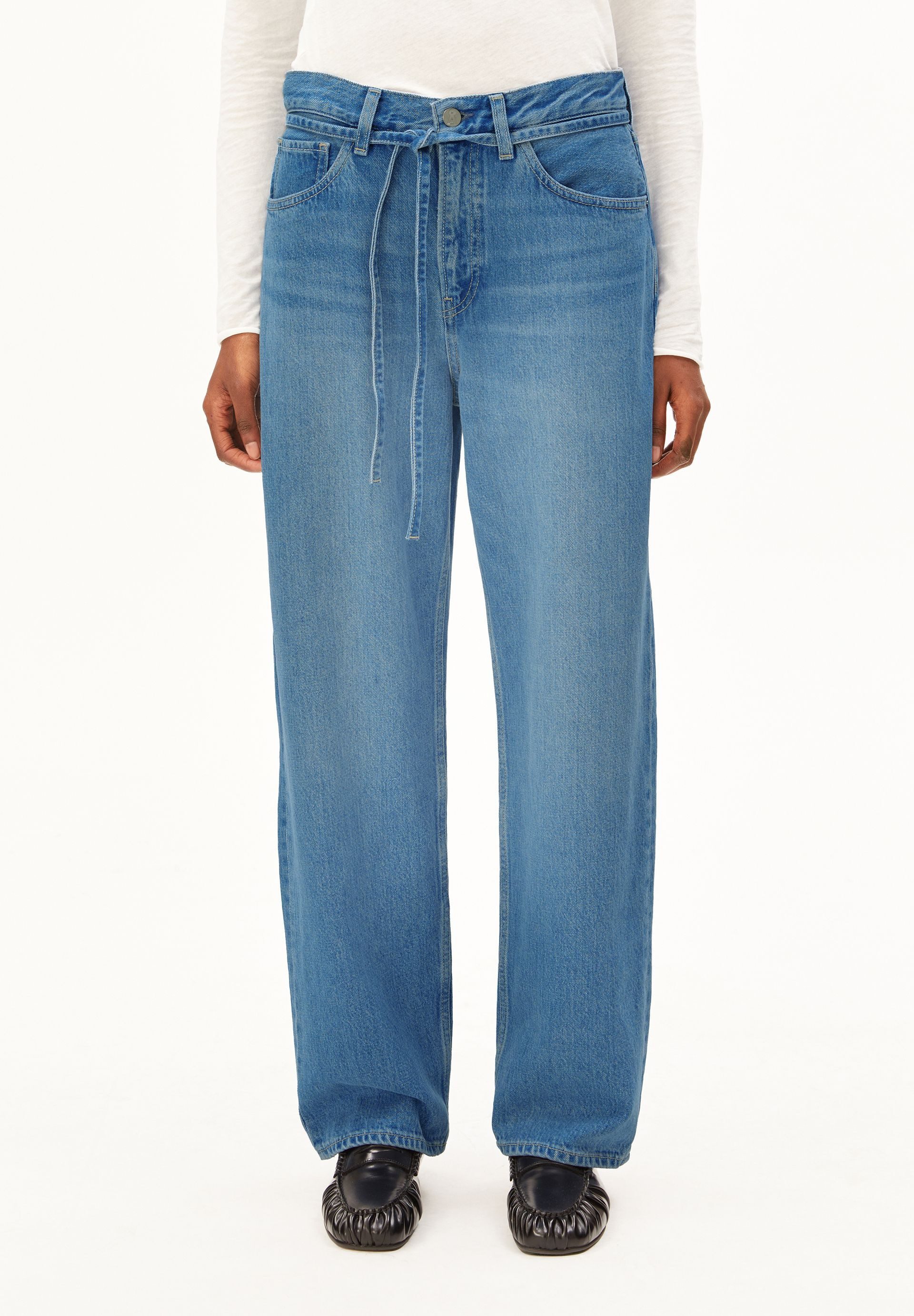 Armedangels Boyfriend-Jeans HAAYI Jeans aus TENCEL™ Lyocell Mix Non Stretch (Non-Stretch) Low waist