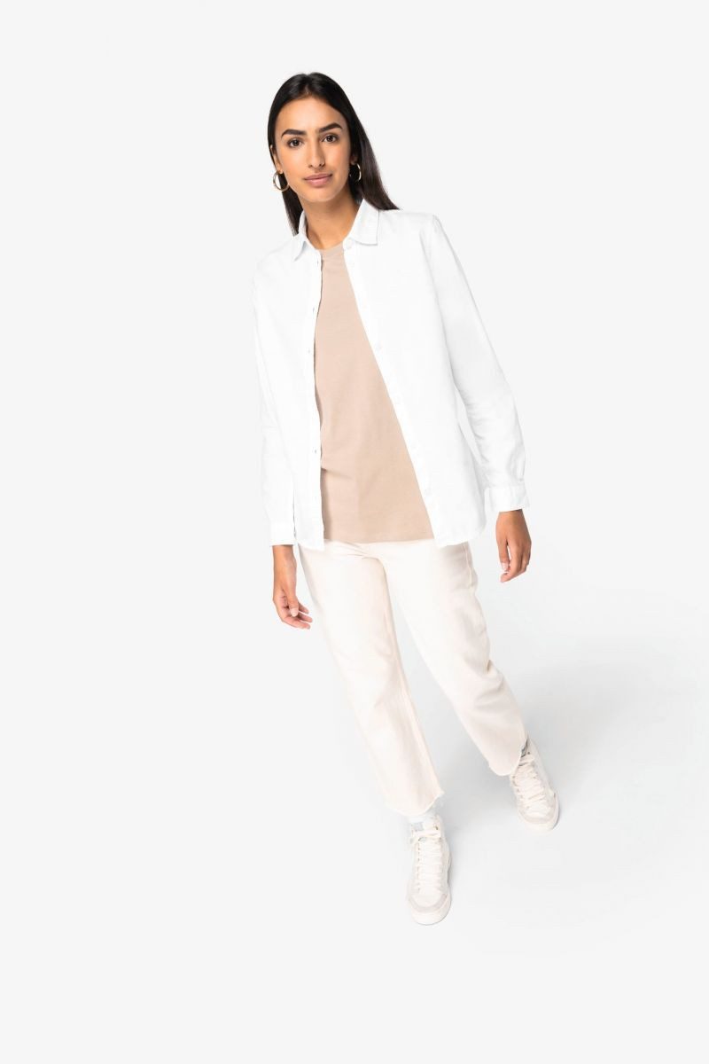 Native Spirit Outdoorhemd Umweltfreundliches Ausgewaschene Bluse Damen