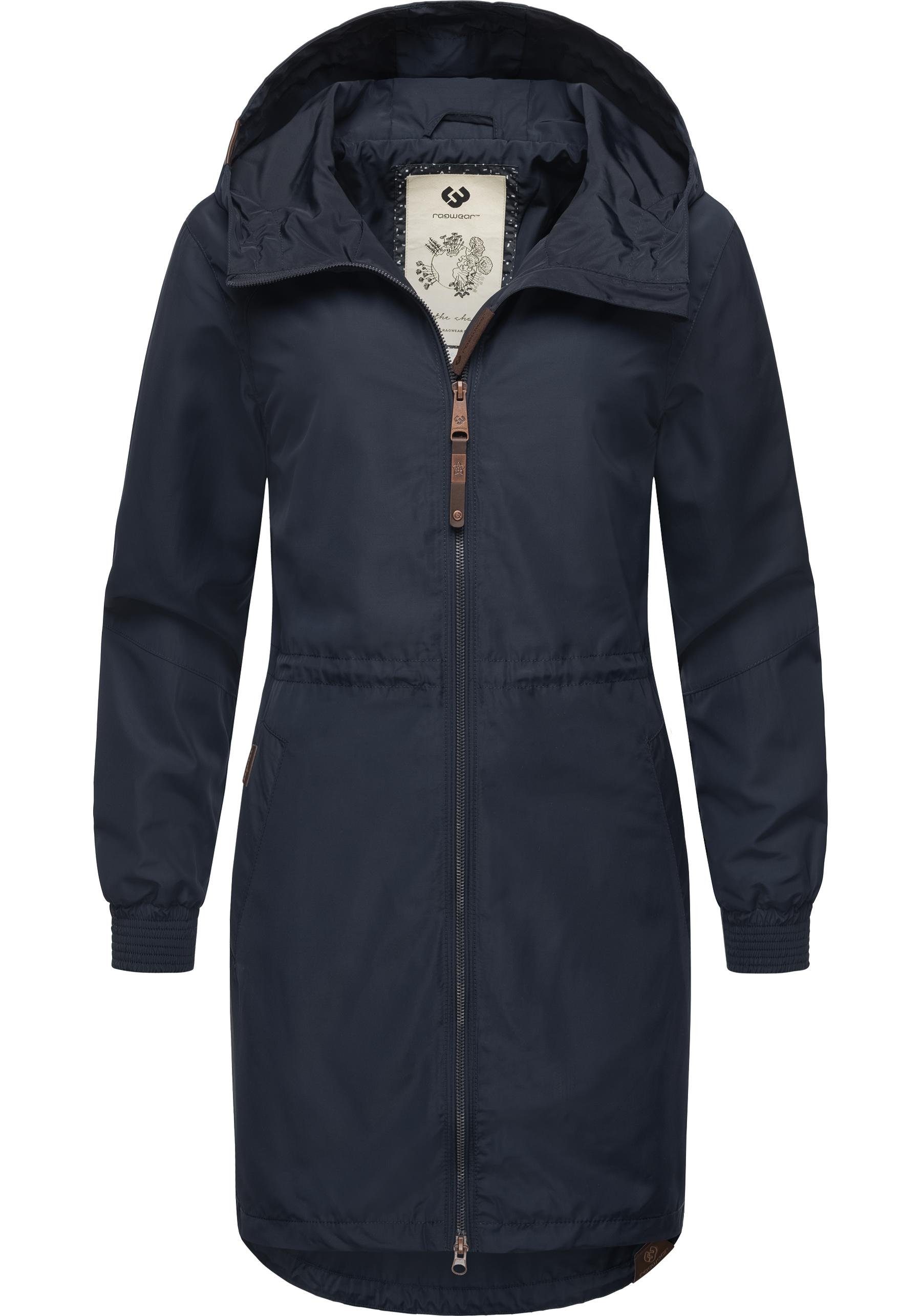 Günstiger Verkaufsstart stylischer Ragwear Übergangsmantel navy Outdoorjacke unifarbener Bronja