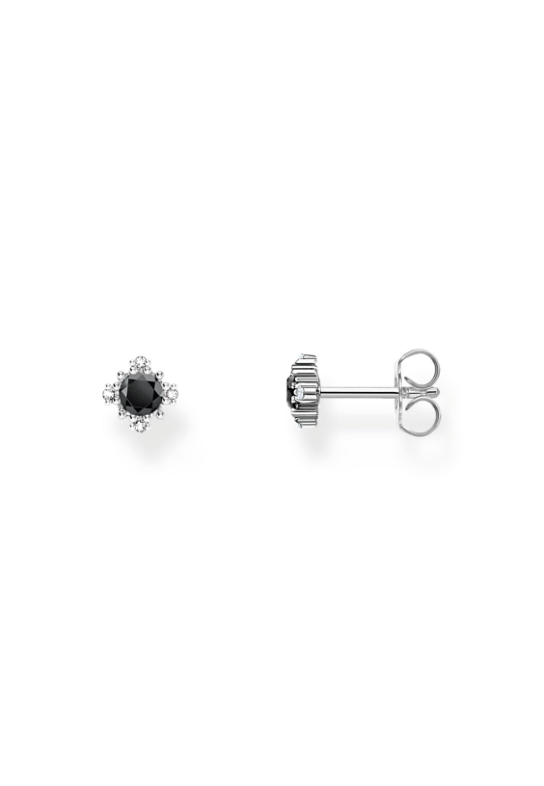 THOMAS SABO Fingerring Kleine silberne Vintage-Ohrstecker mit schwarzem Zir günstig online kaufen