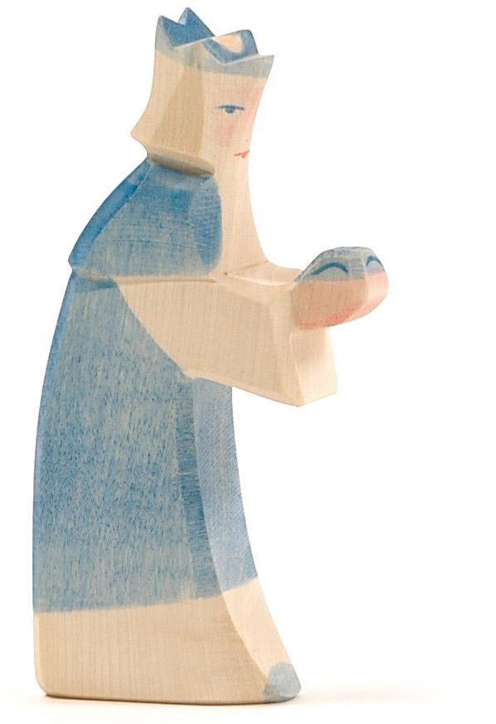 Ostheimer Spielfigur König blau Weihnachten Krippe, (Set, 1-tlg., 1), Made in Germany