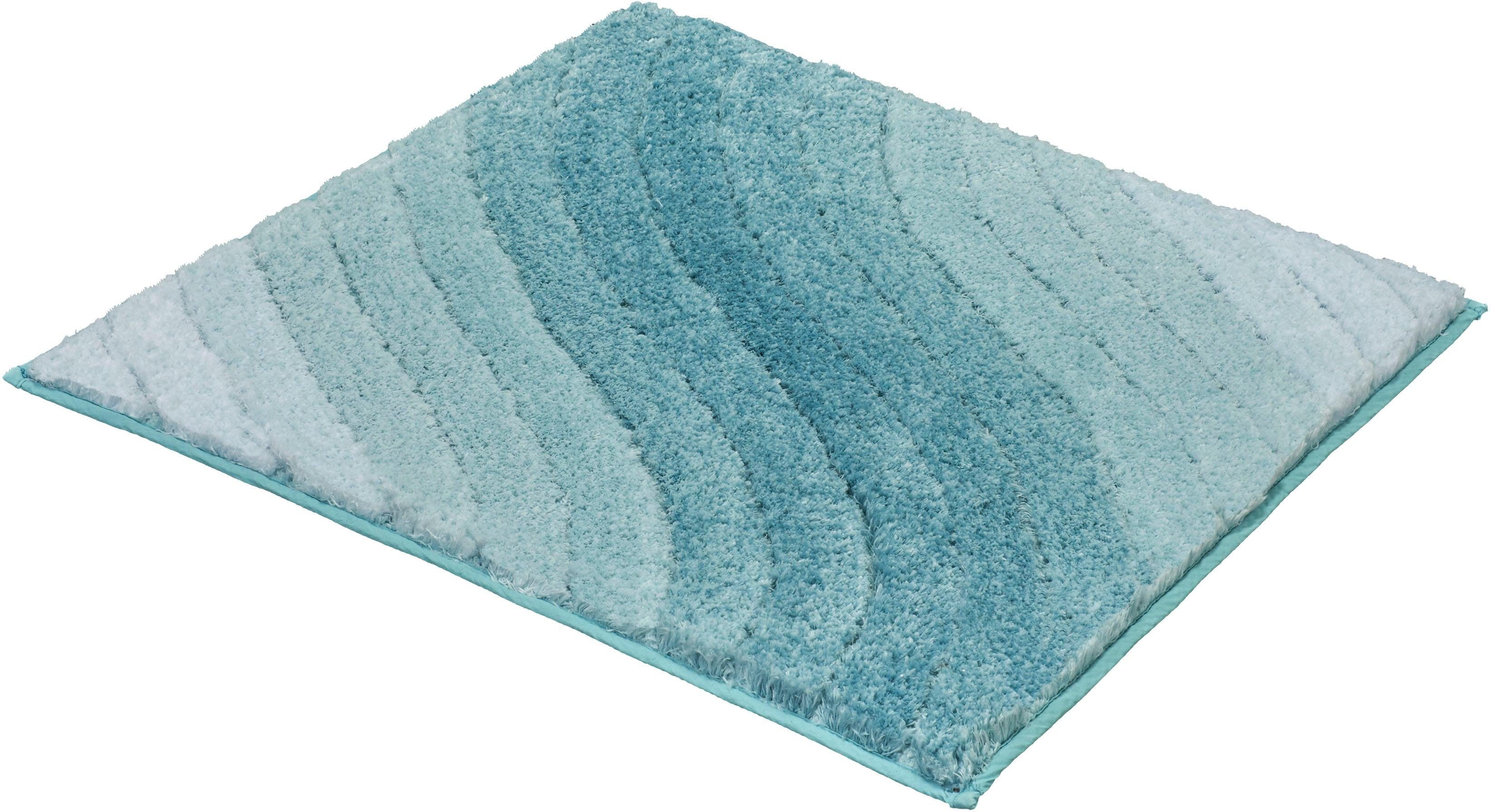 Kleine Wolke Badematte Tender, Badvorleger, Badezimmer Teppich, Höhe 20 mm, rutschhemmend beschichtet, fußbodenheizungsgeeignet, Polyester, quadratisch, Badtepp – Bild 2 von 5