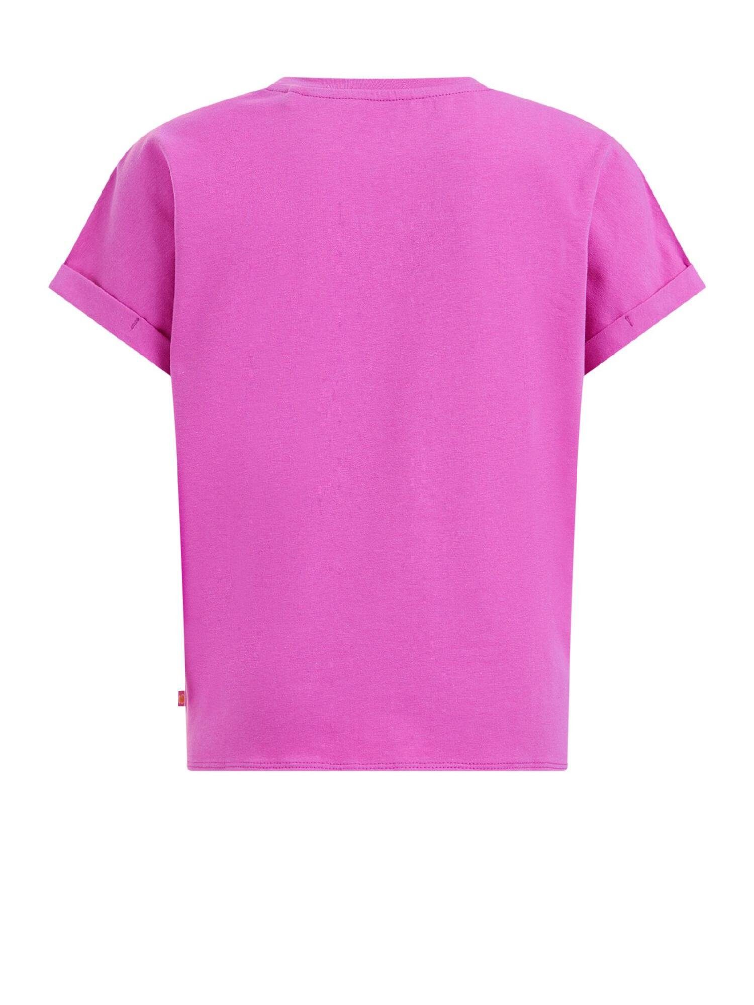 Rosa T-Shirt (1-tlg) Fashion WE