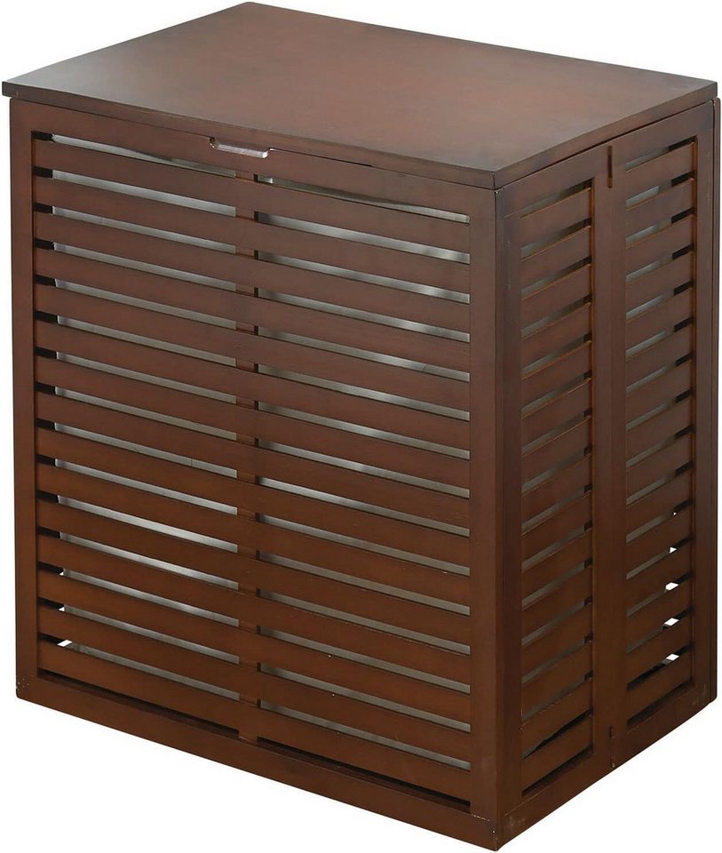 mDesign Badaccessoire-Set mDesign Bambus Wäschesortierer Faltbarer Wäschekorb Dunkelbraun Wäsc