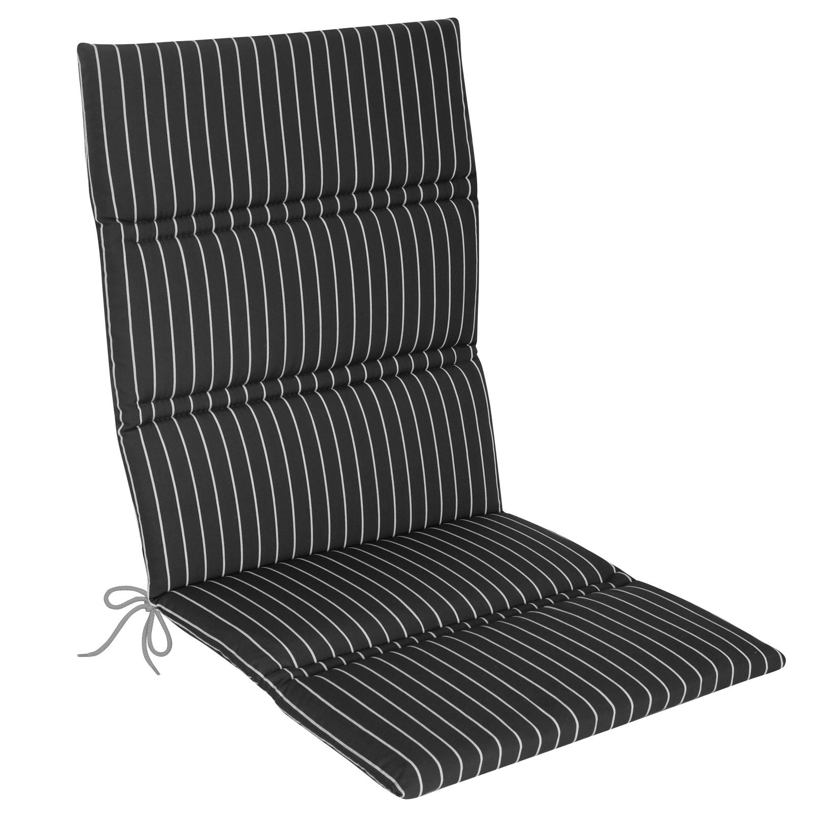 KETTLER Polsterauflage 854 Mittellehnerauflage, Gartenmöbelauflage Streifenmuster Anthrazit 110x48x3cm