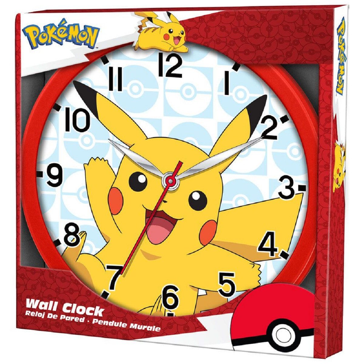 POKÉMON Wanduhr analoge Wanduhr mit 25cm Durchmesser: Stilvolle Zeitmessung günstig online kaufen