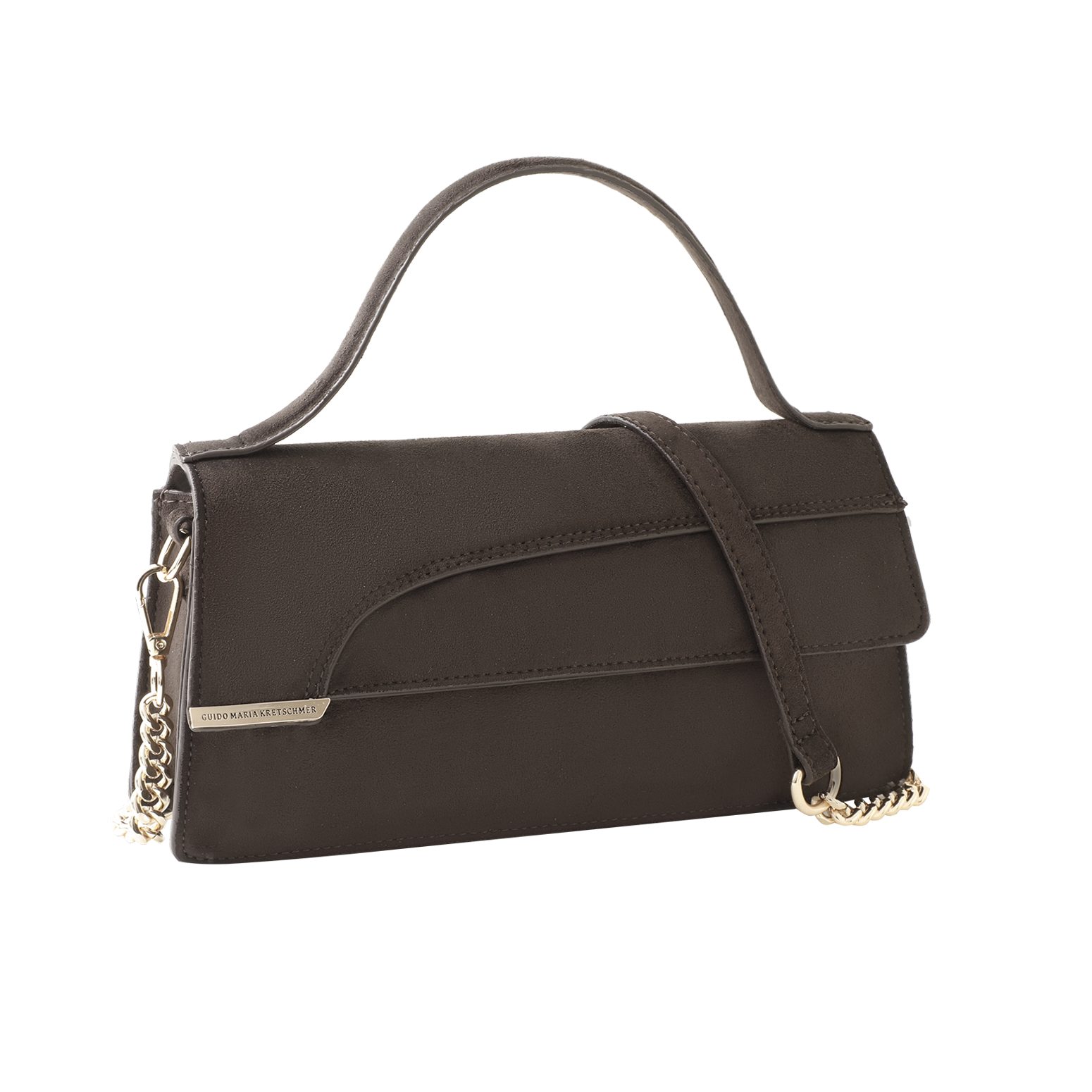 MARCO TOZZI by GMK Henkeltasche, Damen Umhängetasche, Schultertasche mit Zierkette als Umhängeriemen