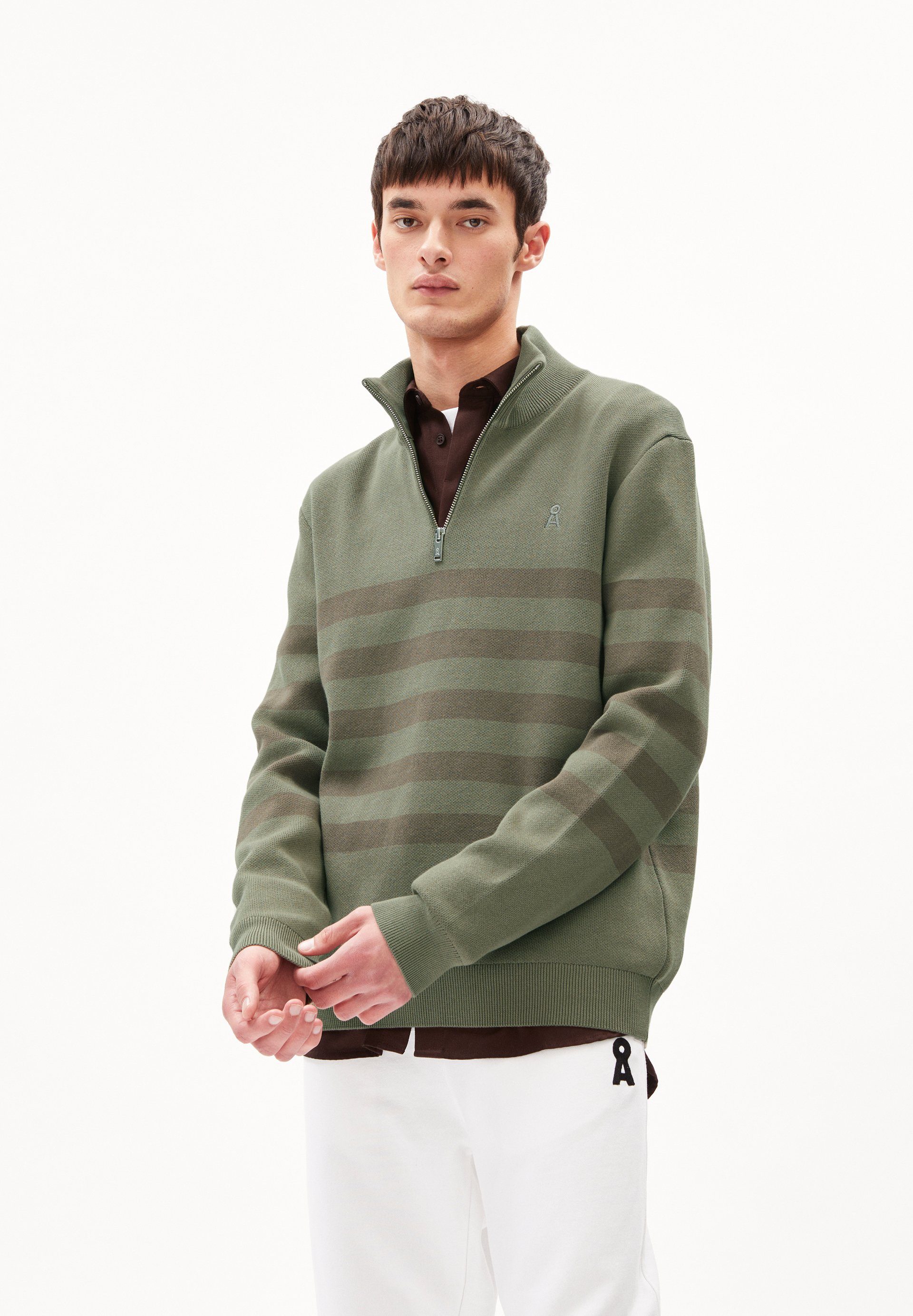 Strickpullover AALFREDOS Pullover Regular Fit aus Bio-Baumwolle