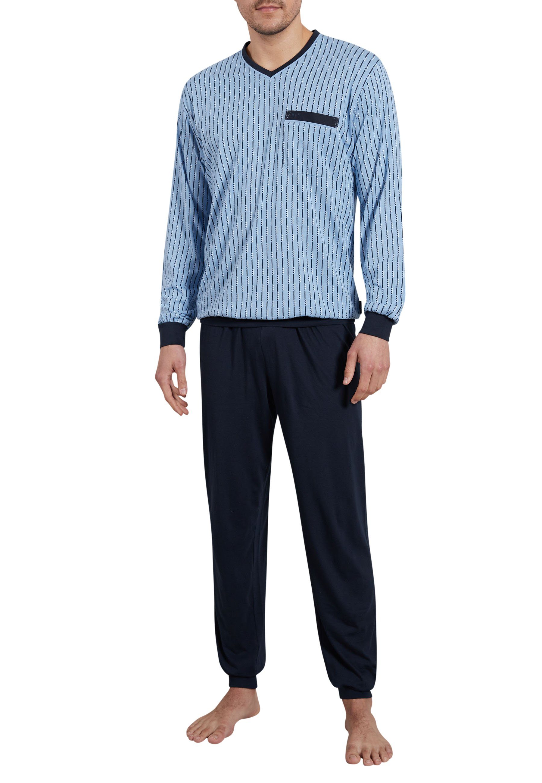 GÖTZBURG Pyjama GÖTZBURG Herren Pyjama blau günstig online kaufen