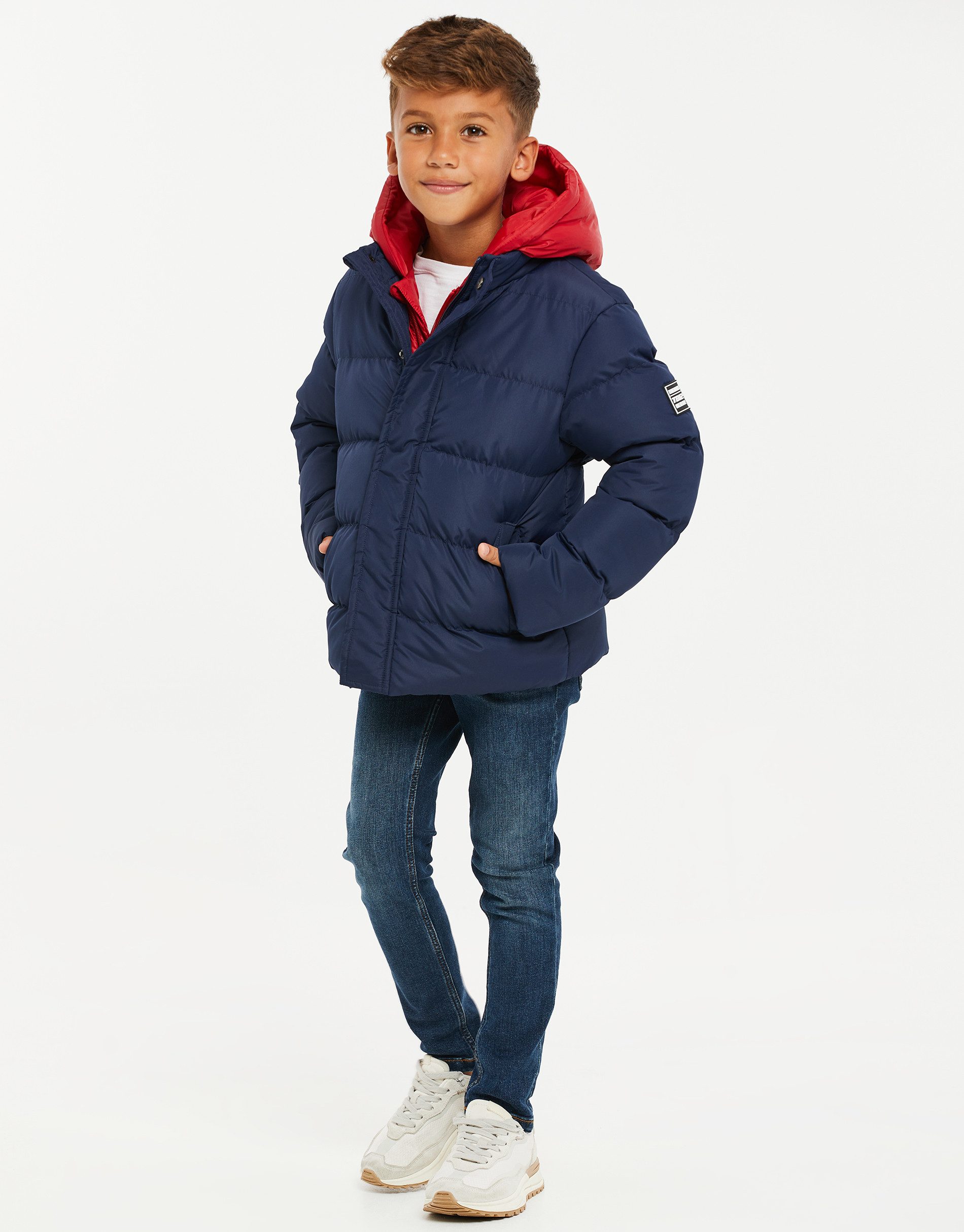 Threadboys Steppjacke THB Hooded Zipper with Welt Pct Minty (1-St) mit Kapuze