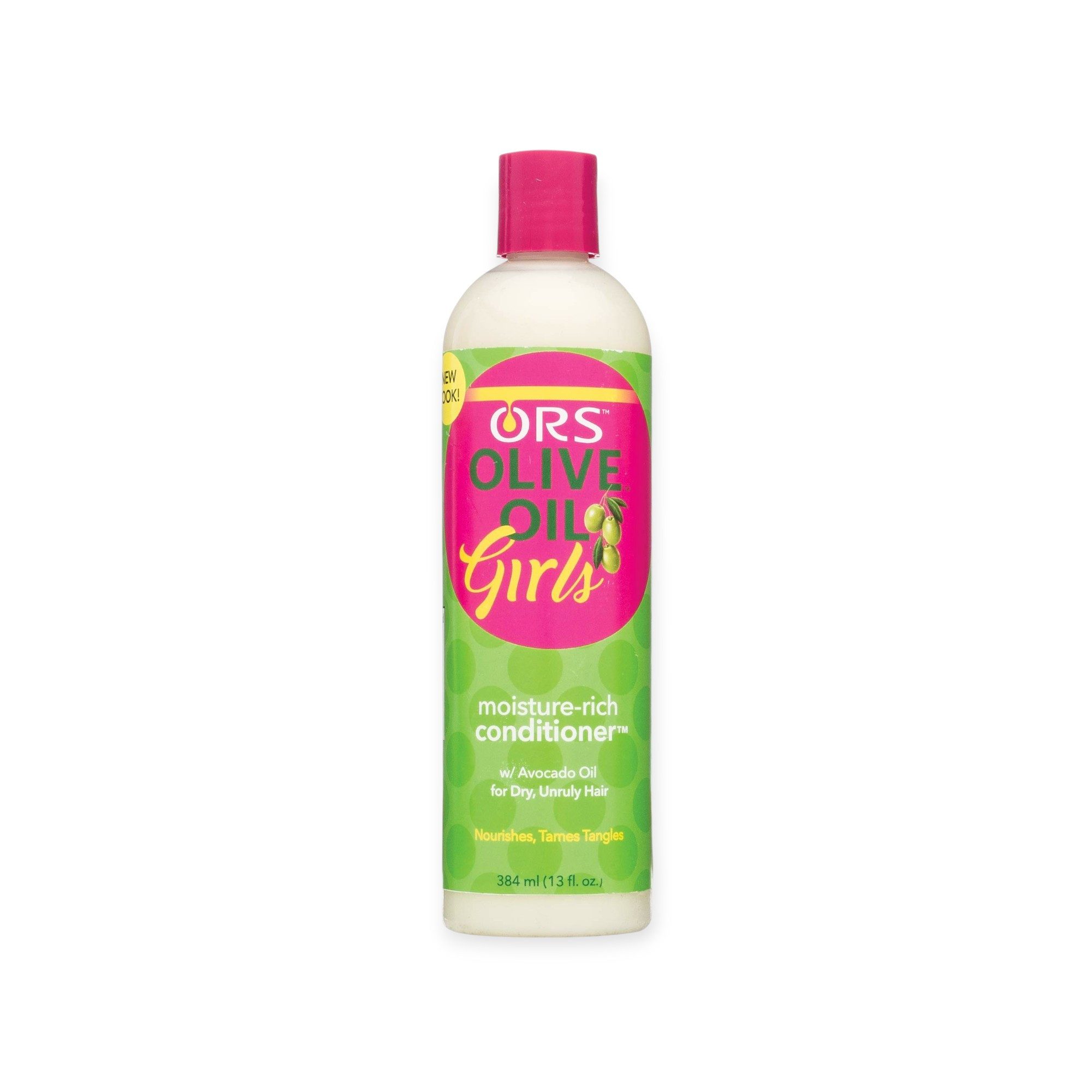 Ors Kopfhaut-Pflegelotion Girls Conditioner rich, Die Kombination aus Olivenöl, Avocadoöl und hydrolysiertem Kollagen.