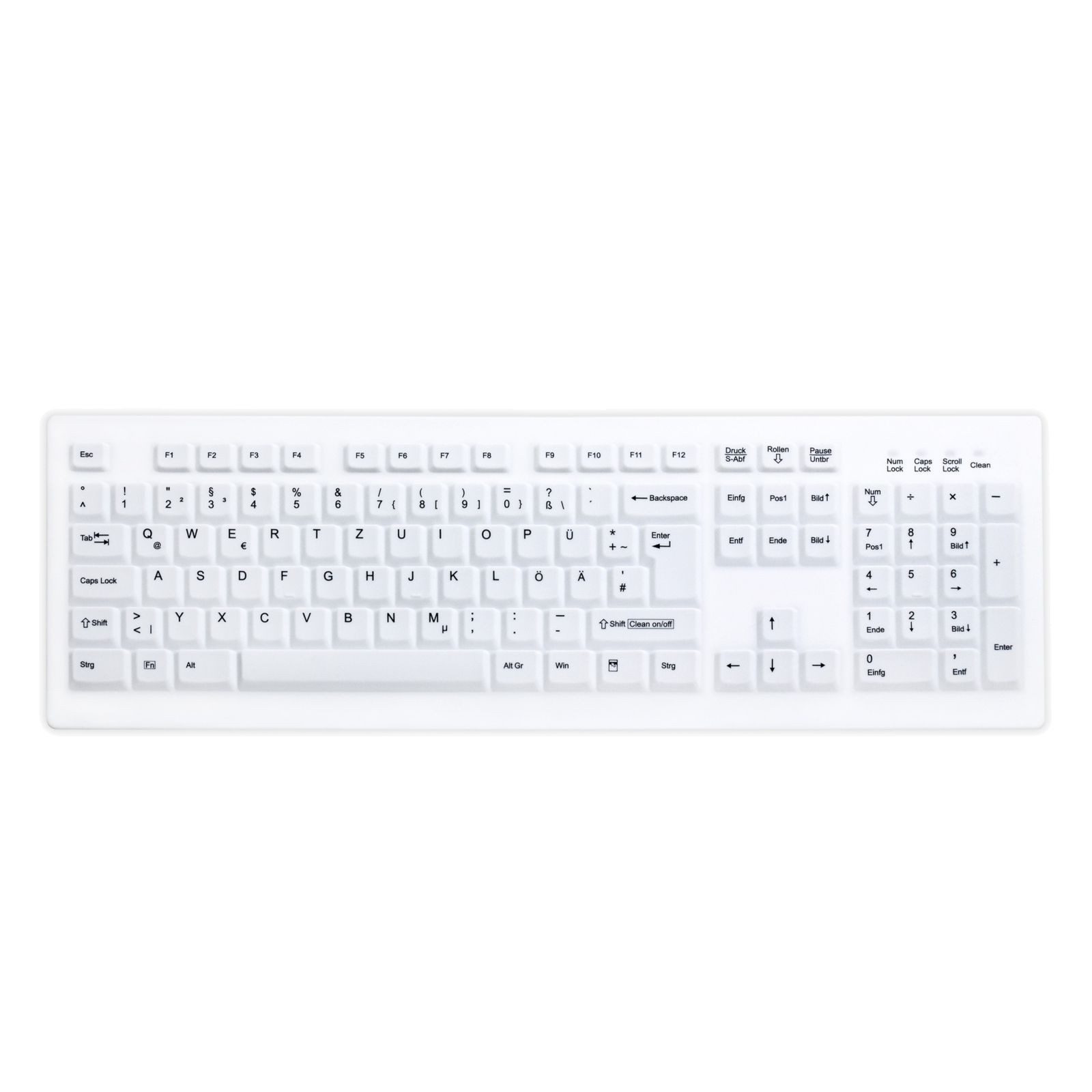 Cherry Active Key Wireless Hygiene Desktop Keyboard Fully Sealed Watertigh... Tastatur