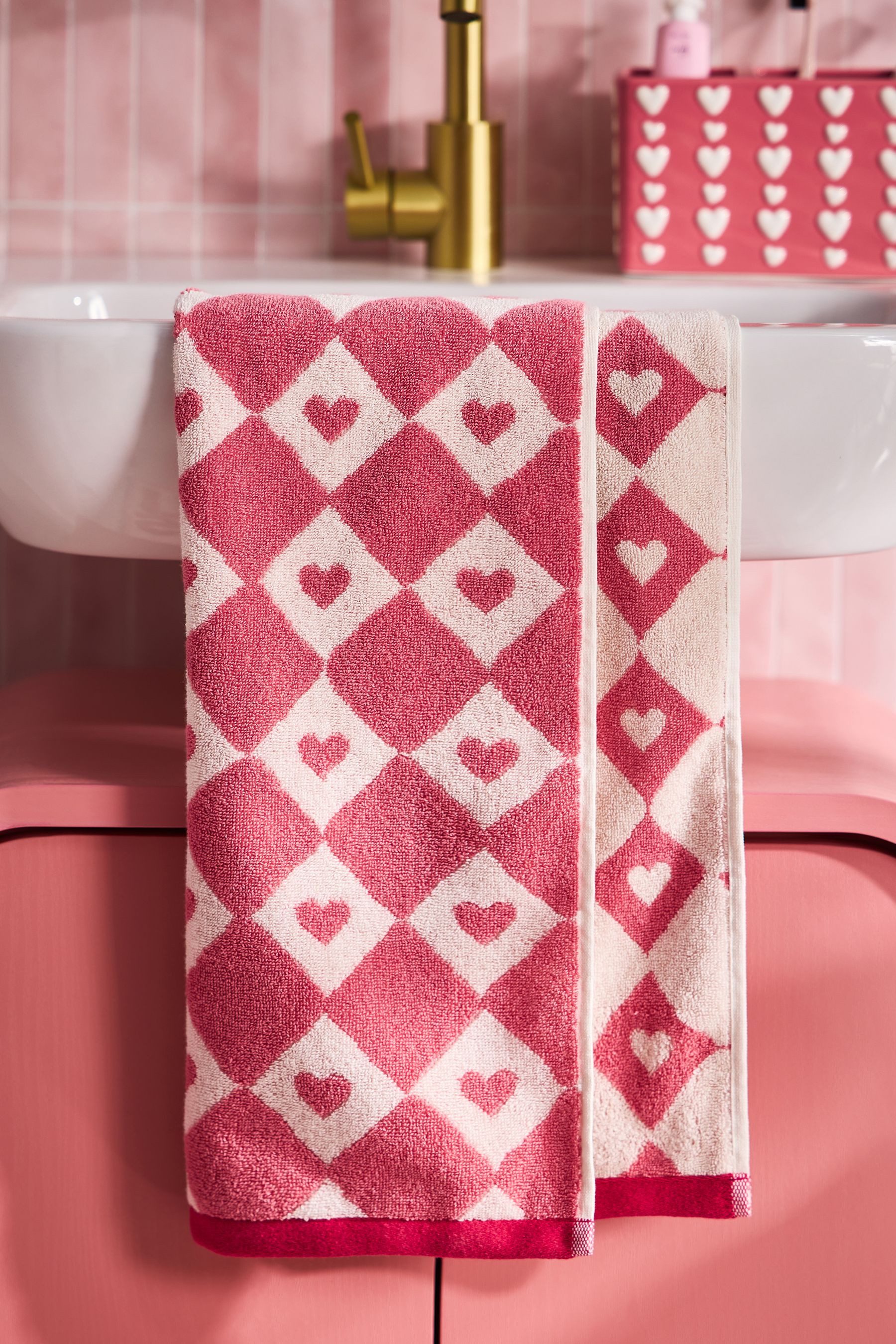 Next Handtuch Handtuch mit Herzmotiv, (1-St)