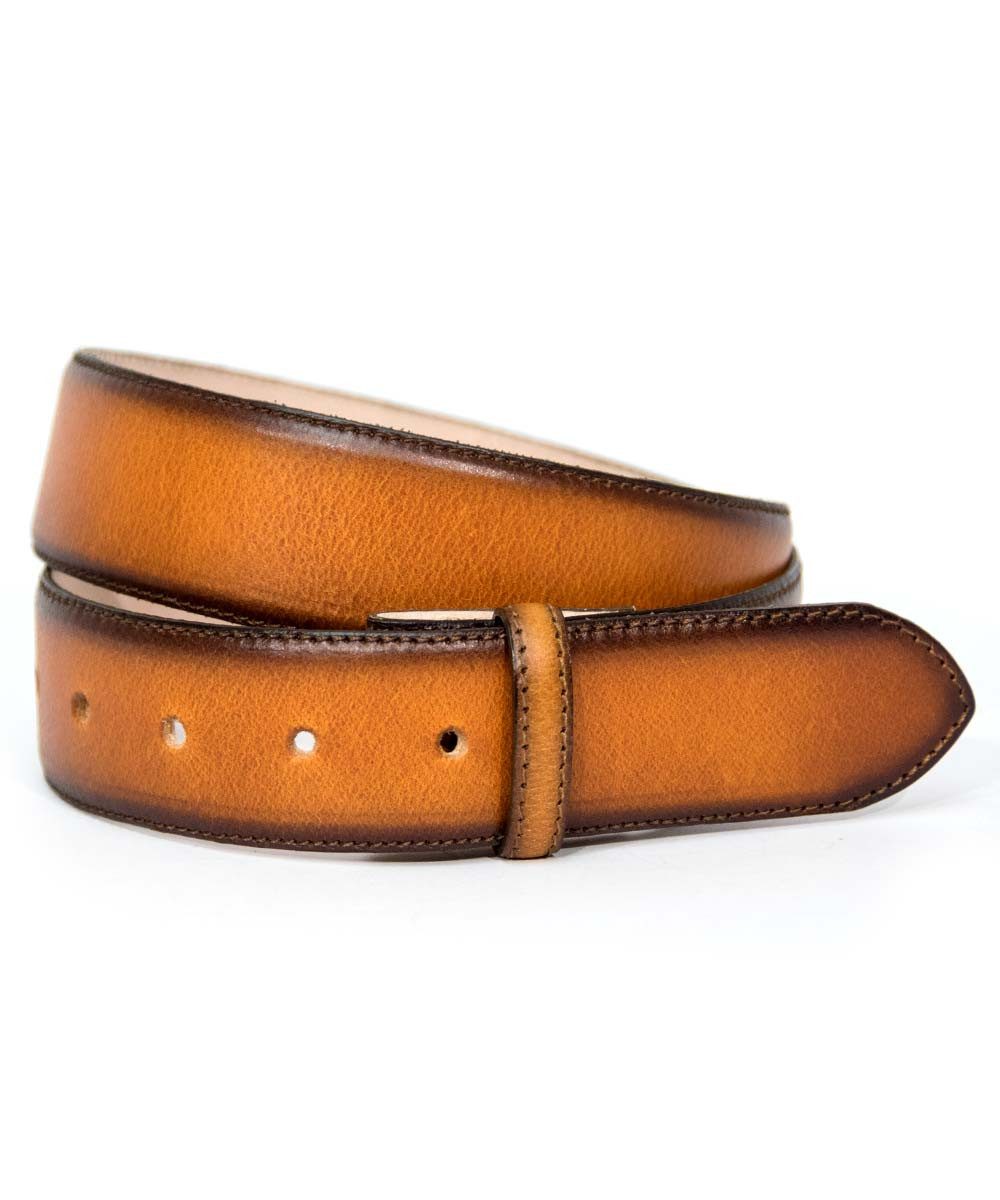 Bag & Belt Gürtelriemen Wechselgürtel-Streifen für Dorn-& Koppelschließen 4 cm Vollleder