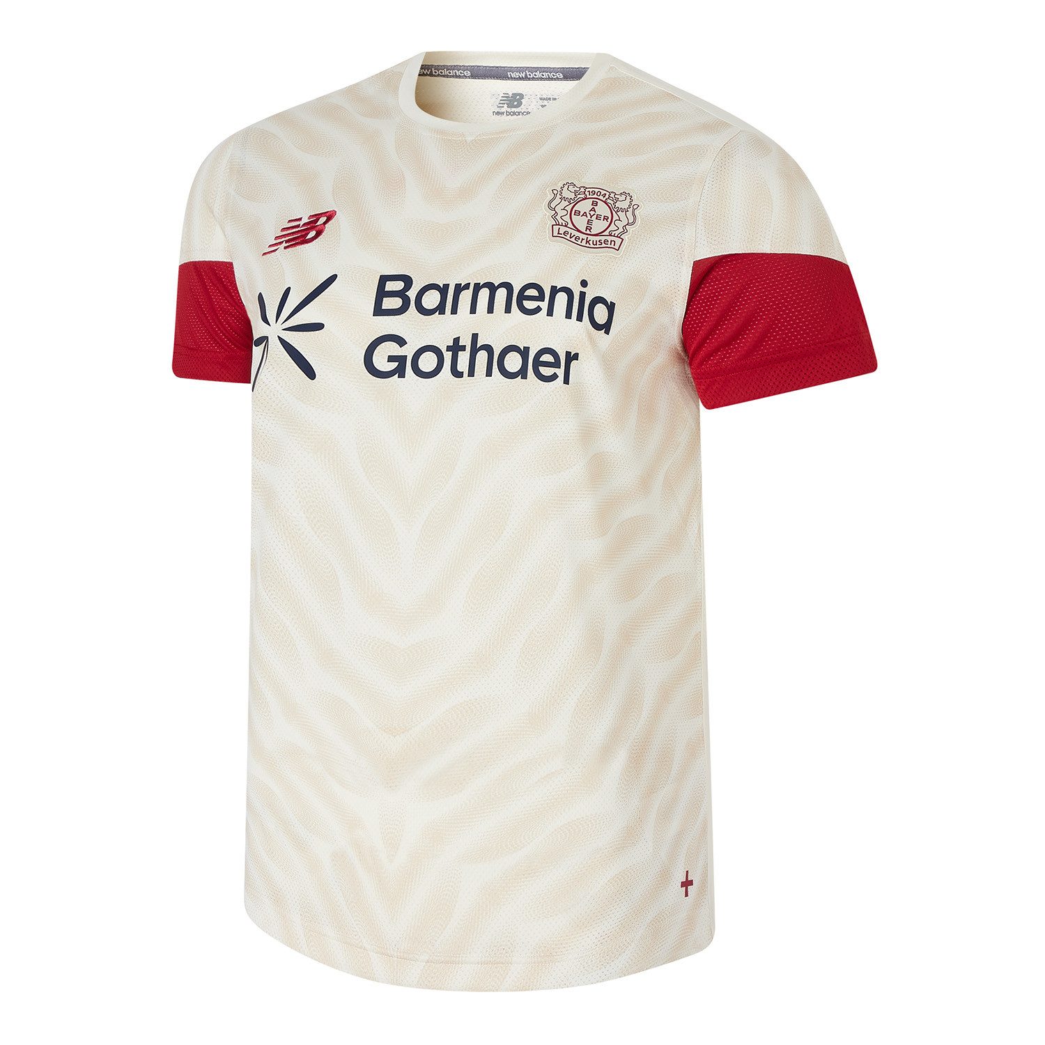 New Balance Trainingsshirt BAYER 04 LEVERKUSEN MATCH JERSEY Kurzarmdesign, für Erwachsene, schnell trocknend, atmungsaktiv