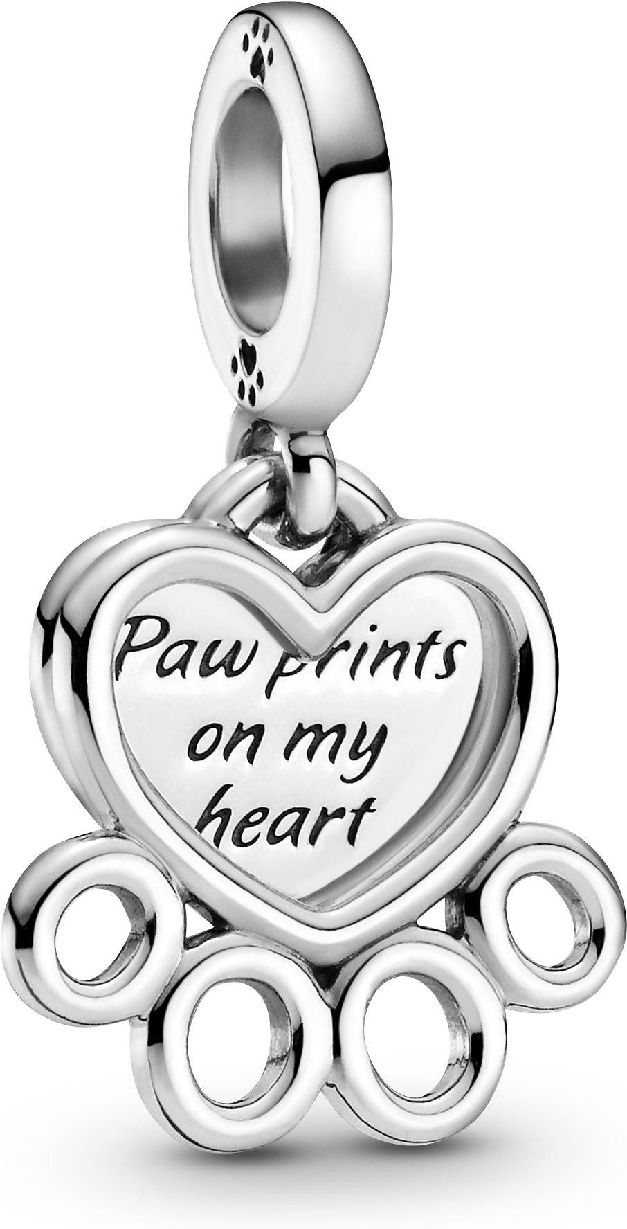 Pandora Kettenanhänger Pandora Herzen & Pfotenabdruck Charm-Anhänger 799360 günstig online kaufen