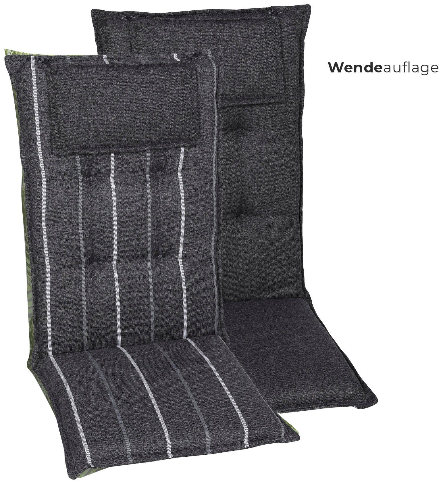 GO-DE Sesselauflage Sesselauflage hoch, (Set, 2 günstig online kaufen