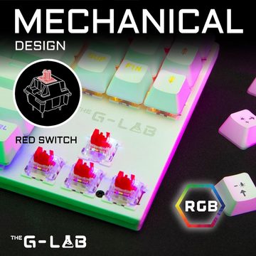 THE G-LAB Combo Mercury – Set mit mechanisch, programmierbar, Gaming Tastatur- und Maus-Set, mechanisch, Tkl, RGB, Switch Red, Azerty Gaming-Maus 6 Tasten 7200 DPI