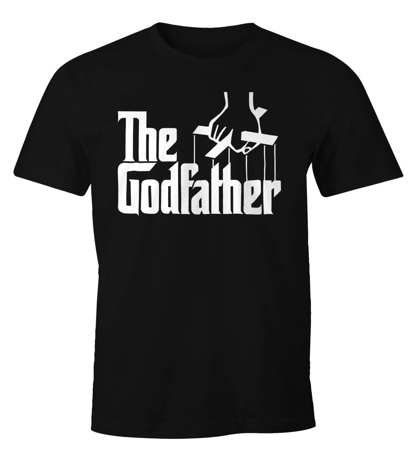 Fun-Shirt T-Shirt Godfather Print-Shirt MoonWorks Herren Pate The Der mit Moonworks® Print