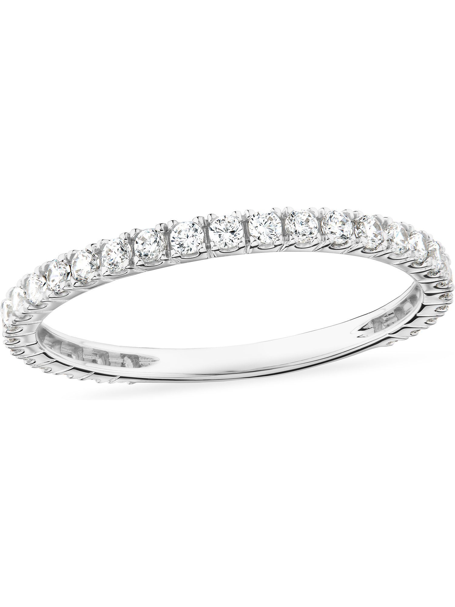 Damen-Damenring 29 Zirkonia, FAVS synthetisch Fingerring weißgold Zirkonia, FAVS