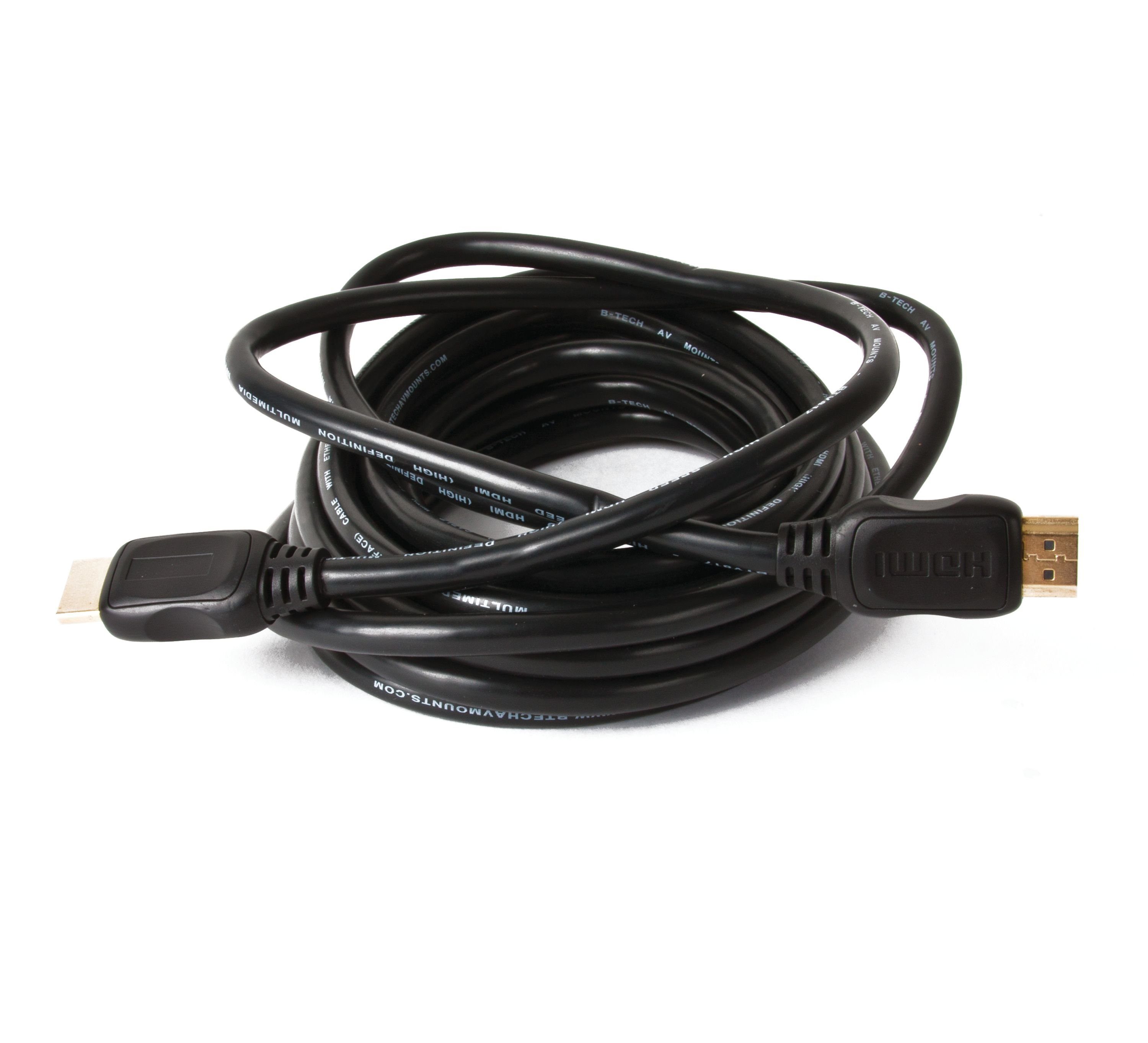 B-TECH BTV817/B Ventry High Speed HDMI Kabel mit Ethernet (5m) schwarz HDMI-Kabel