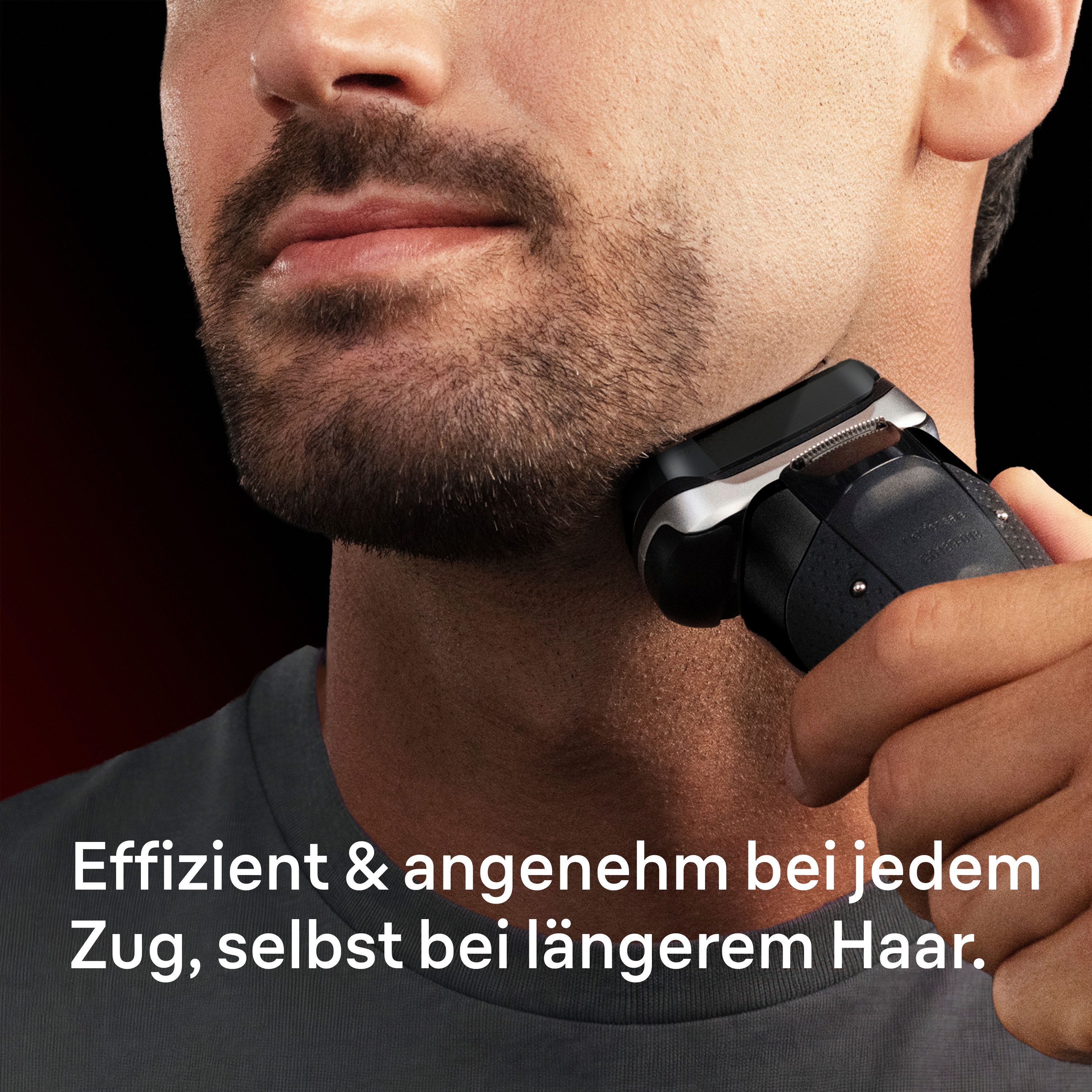 Braun Elektrorasierer Series 9 Sport 9110s, SmartClean-Plus-Reinigungsstation, integrierter Präzisionstrimmer, 4+1 Präzisionskopf, SensoAdapt, 60 Min., Nass & Trocken, Schwarz