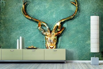 WandbilderXXL Fototapete The Deer, glatt, Kult & Kultur, Vliestapete, hochwertiger Digitaldruck, in verschiedenen Größen