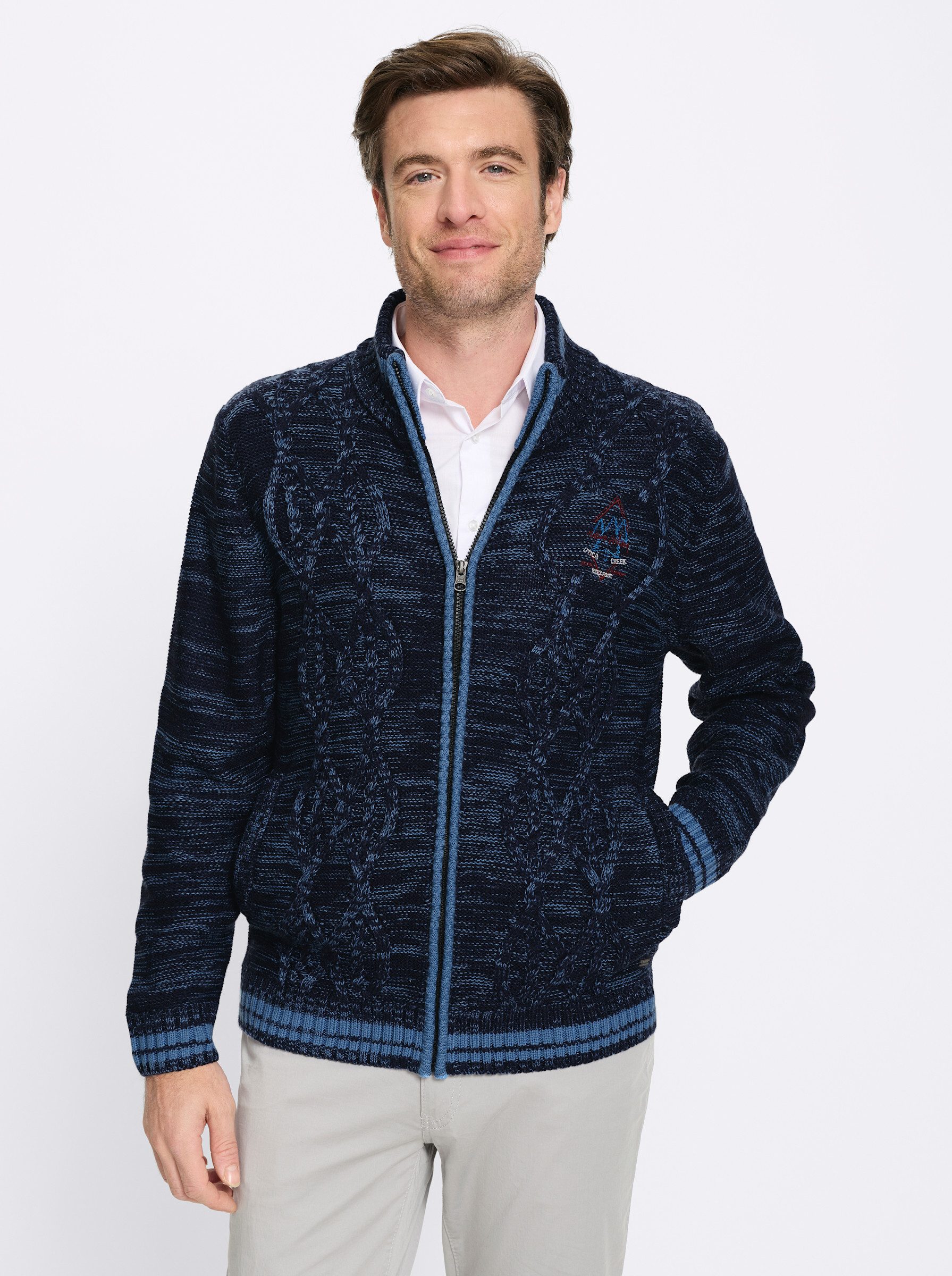 Witt Strickjacke Strickjacke Langarm Struktur