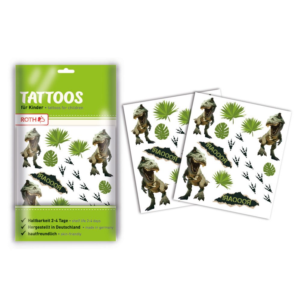 Roth Kindertattoo Roth Kinder-Tattoo Tyrannosaurus 10,5x16cm