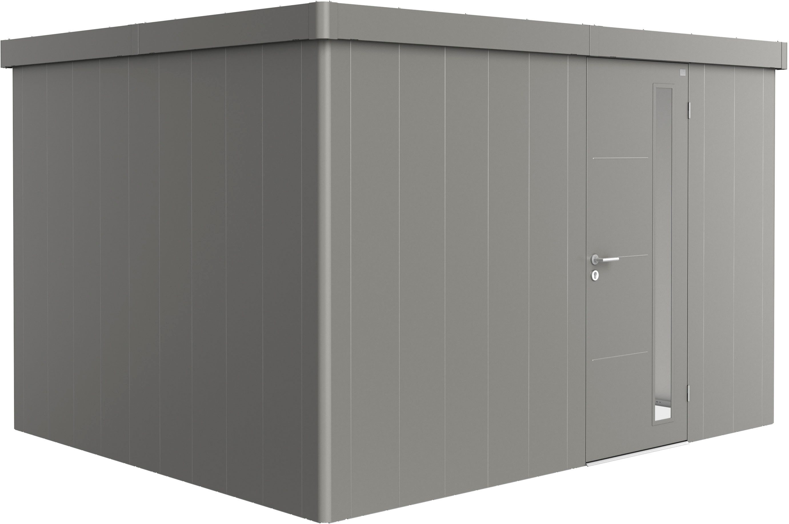 Biohort Gerätehaus NEO Gr. 3D, verschiedene Farben, BxT: 348x292 cm, stylisches Gartenhaus mit Flachdach