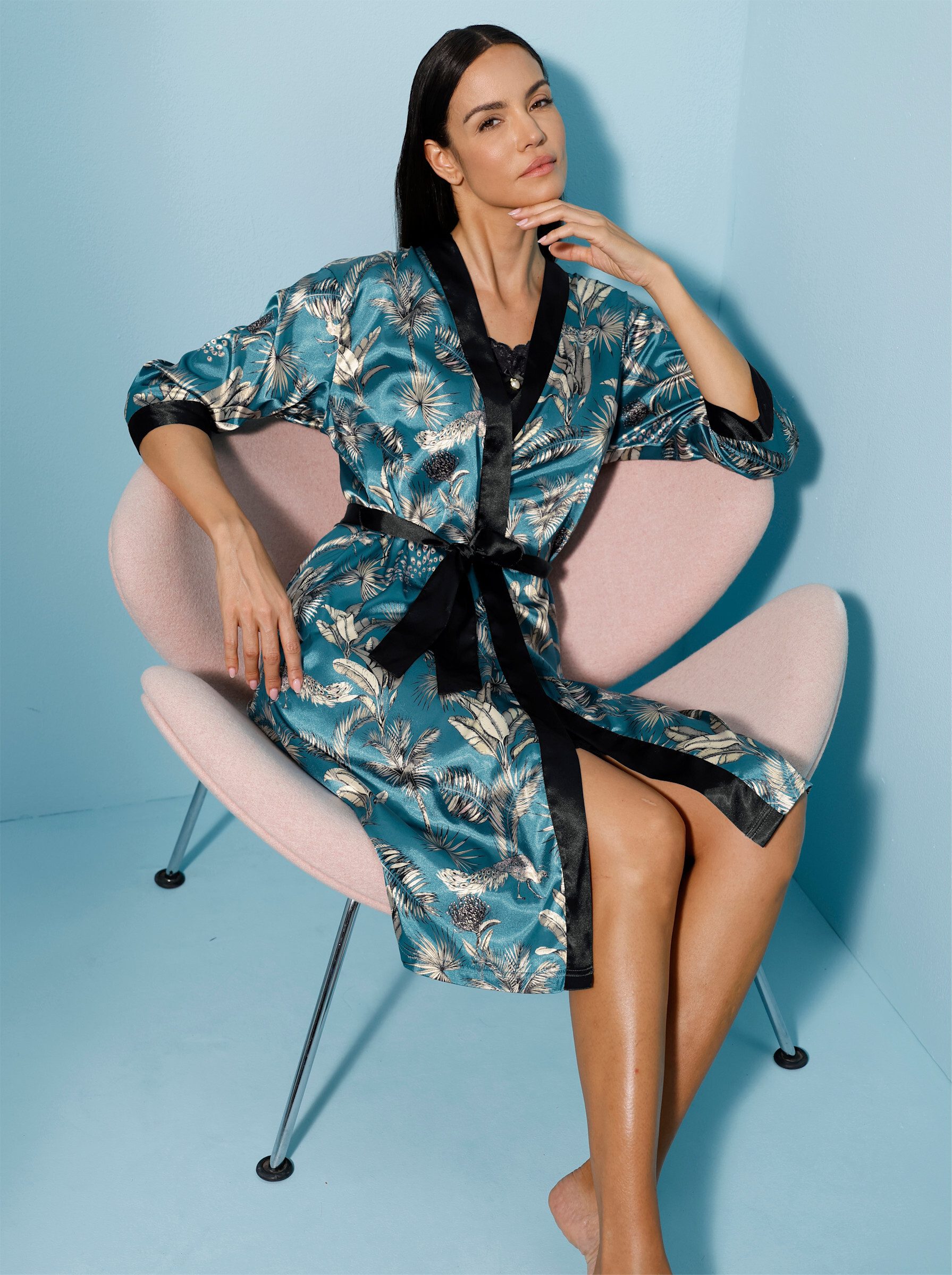 creation L Morgenmantel Morgenmantel, Polyester, Satin günstig online kaufen