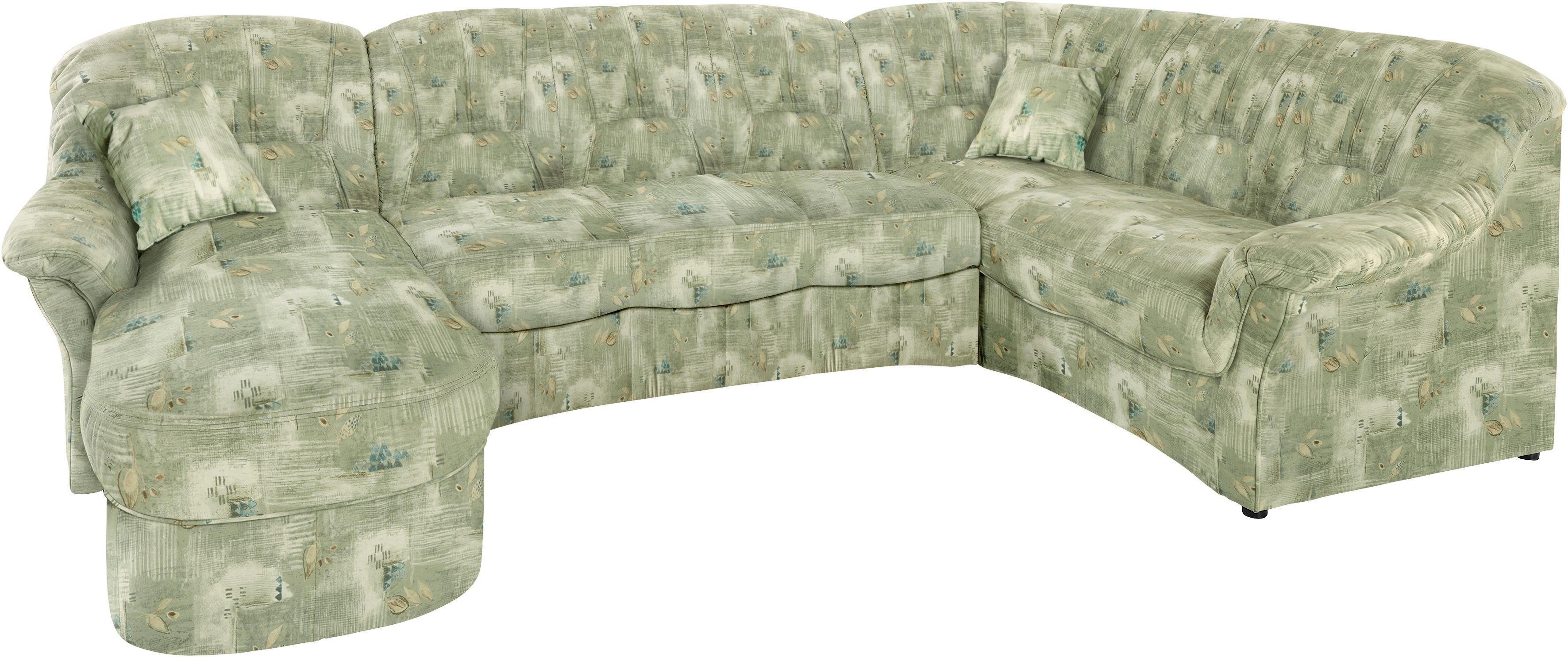 DOMO collection Wohnlandschaft Bahia mit viel Platz, zeitloses Design, U-Form, Microfaser, natur