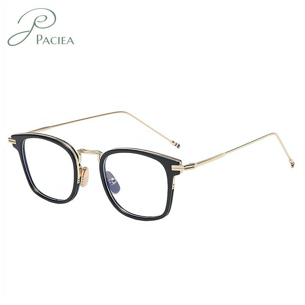 PACIEA Brille British Academy Style Blue Ray Brille gelb