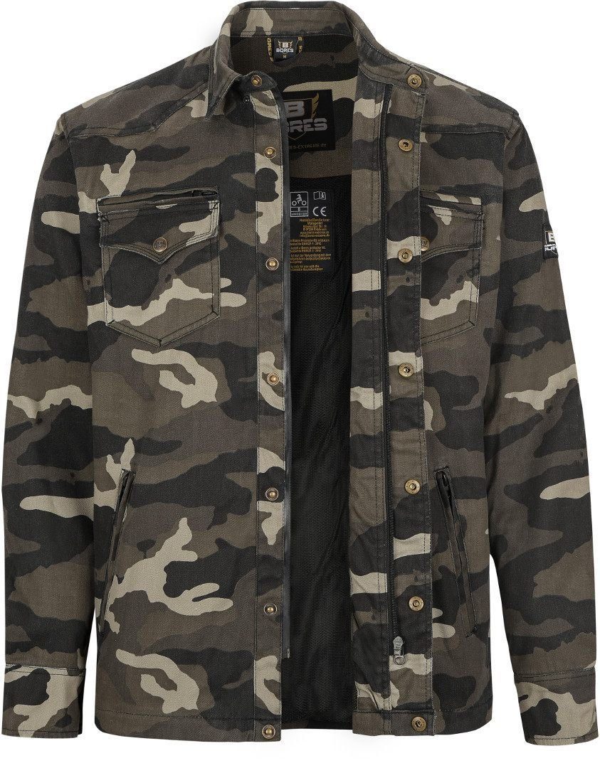 Motorradhemd Militaryjack Motorradjacke Bores Camo