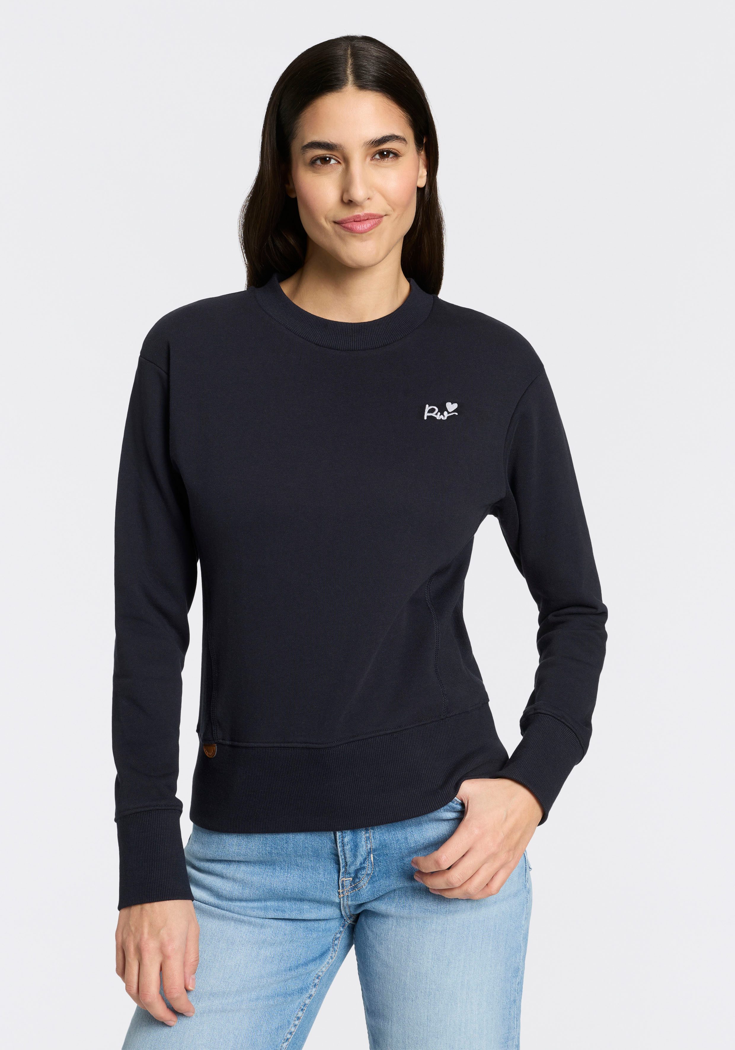Ragwear Sweatshirt AZALLEA O mit Logostickerei günstig online kaufen